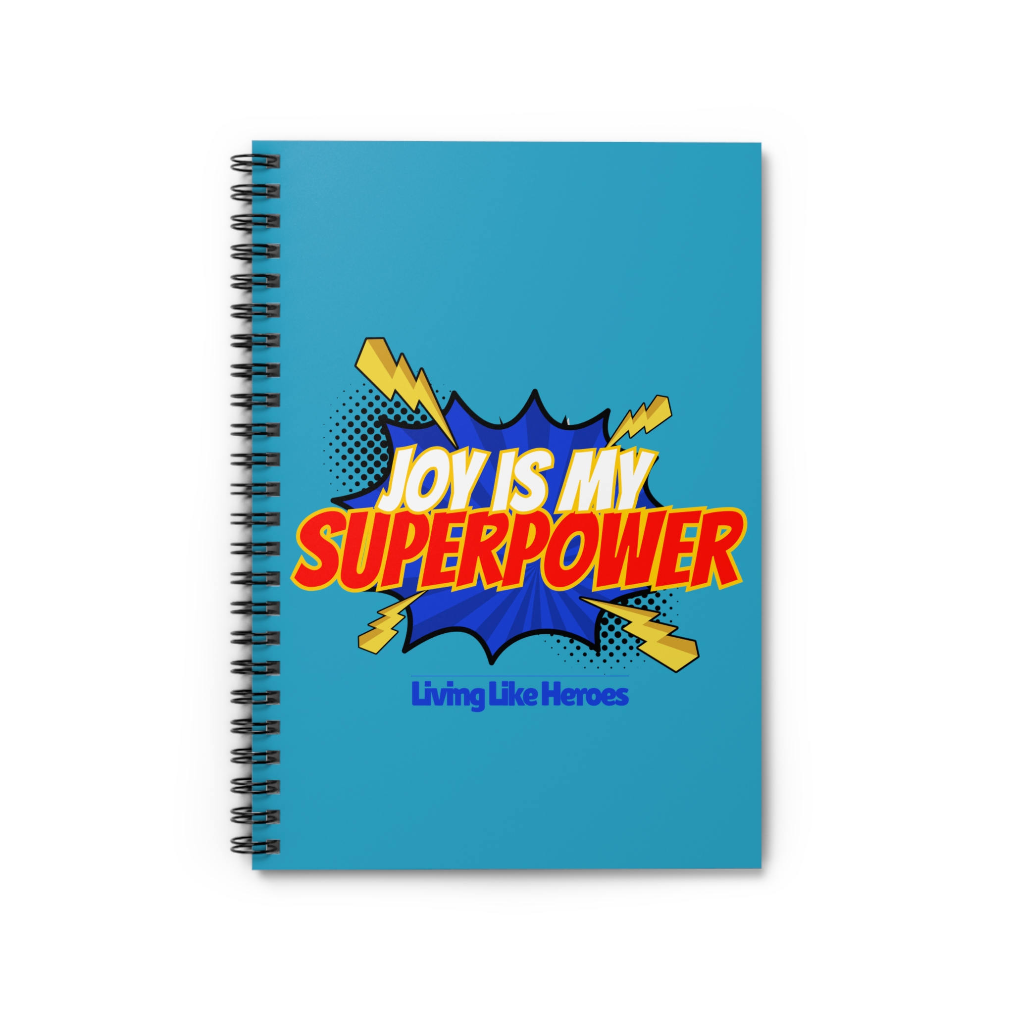 Joy Is My Superpower – Kids Spiral Notebook | Living Like Heroes