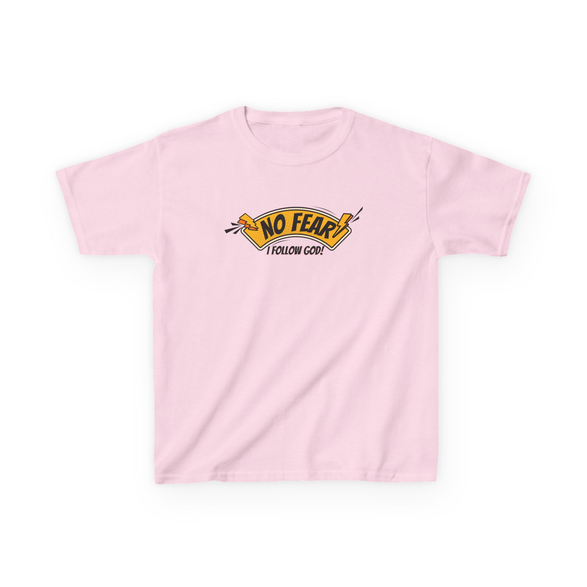 No Fear, I Follow God – Kids Bold Faith Tee | Living Like Heroes - Image 49