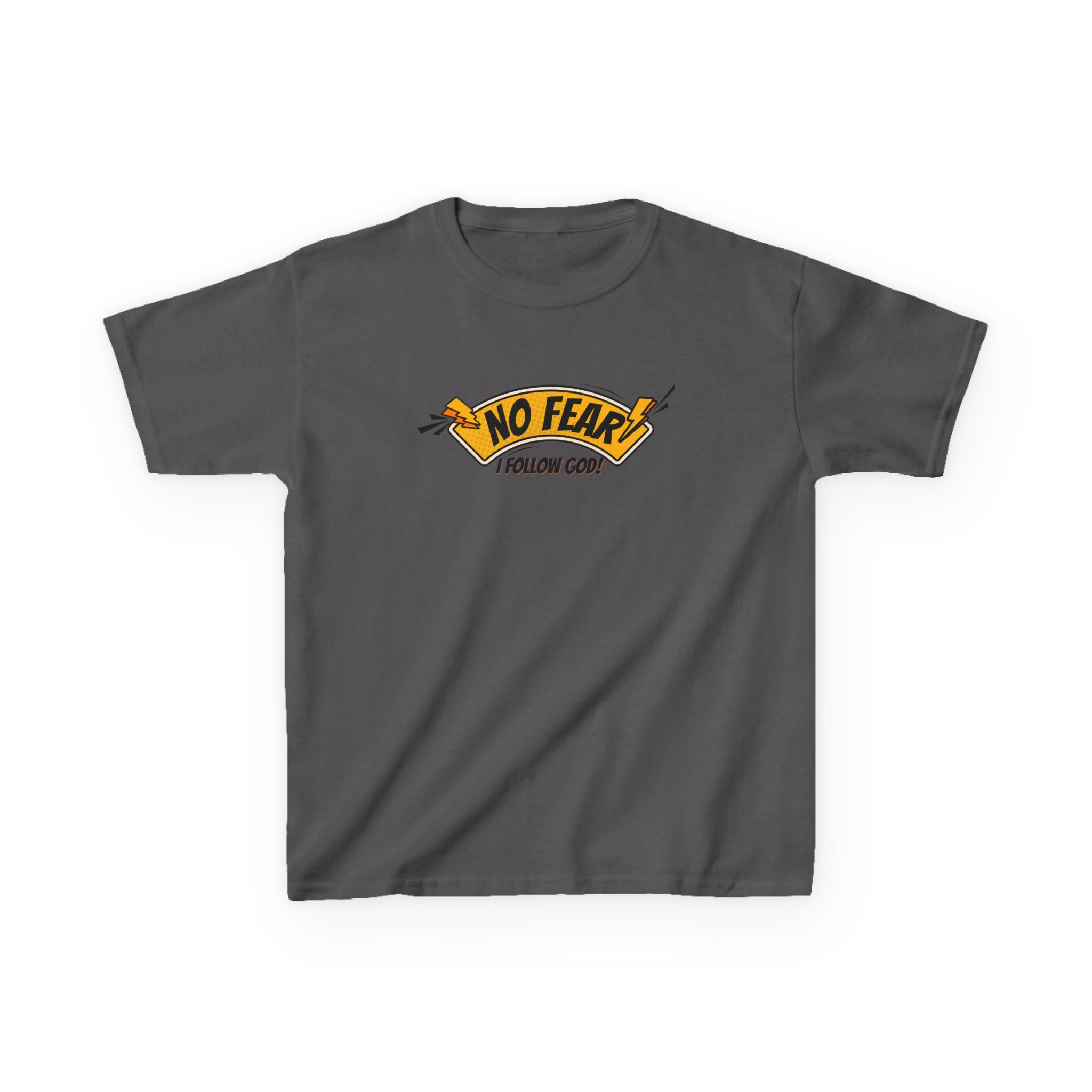 No Fear, I Follow God – Kids Bold Faith Tee | Living Like Heroes - Image 37