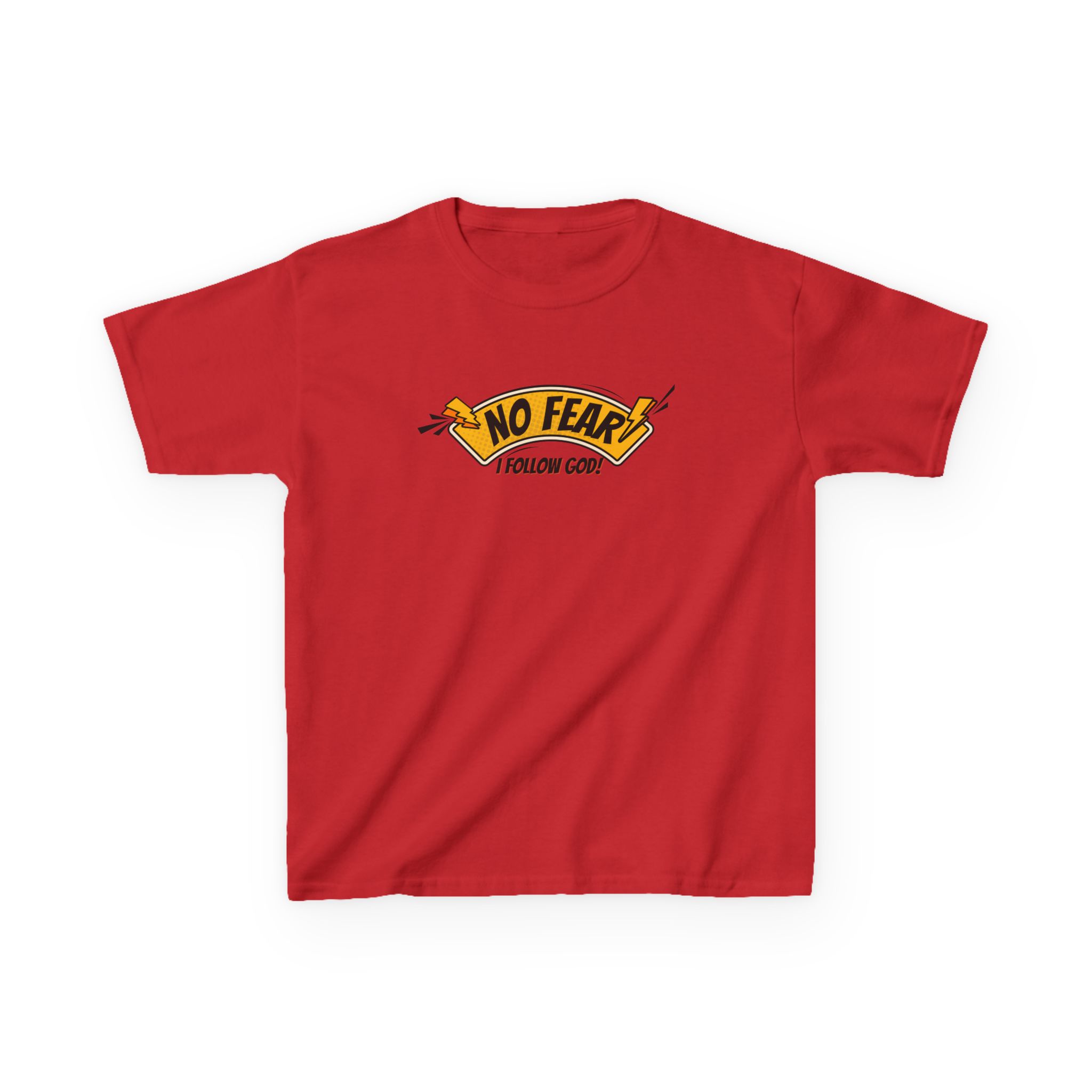 No Fear, I Follow God – Kids Bold Faith Tee | Living Like Heroes - Image 53