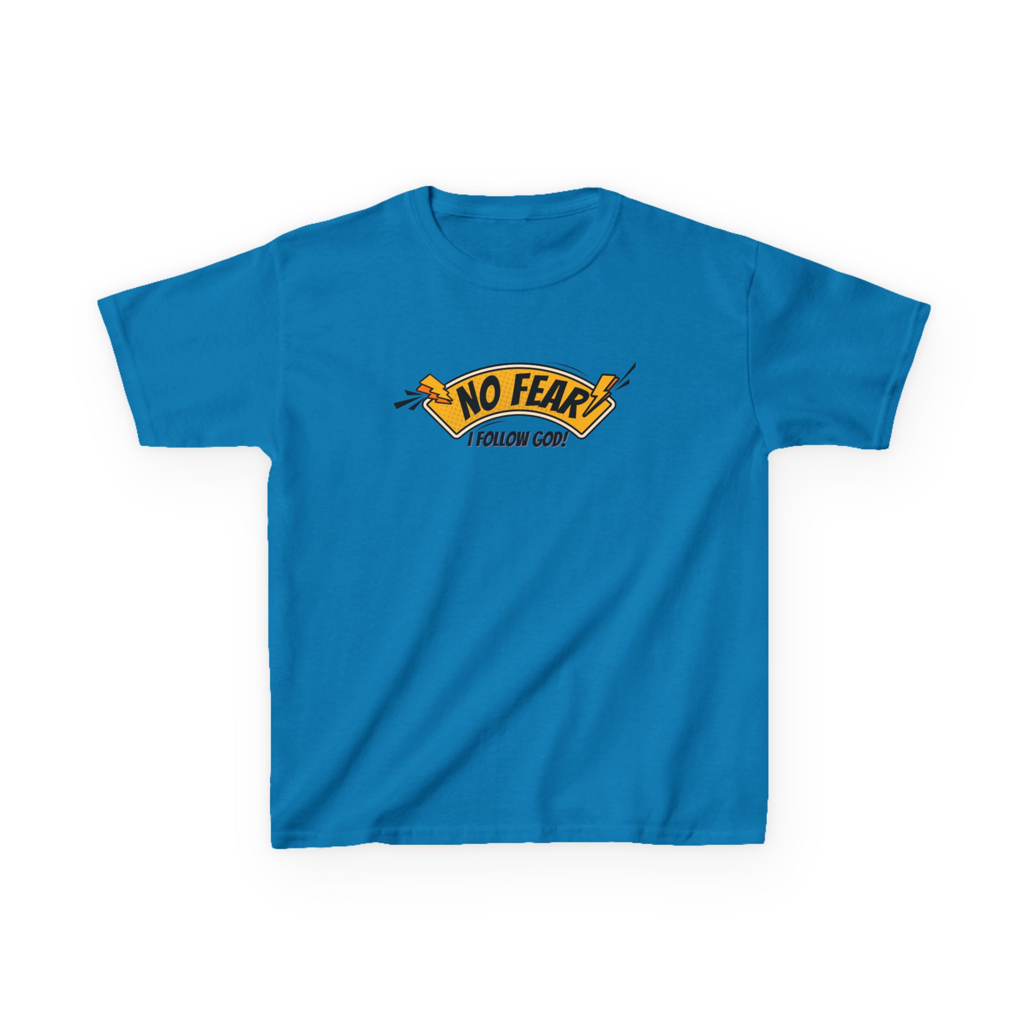 No Fear, I Follow God – Kids Bold Faith Tee | Living Like Heroes - Image 33