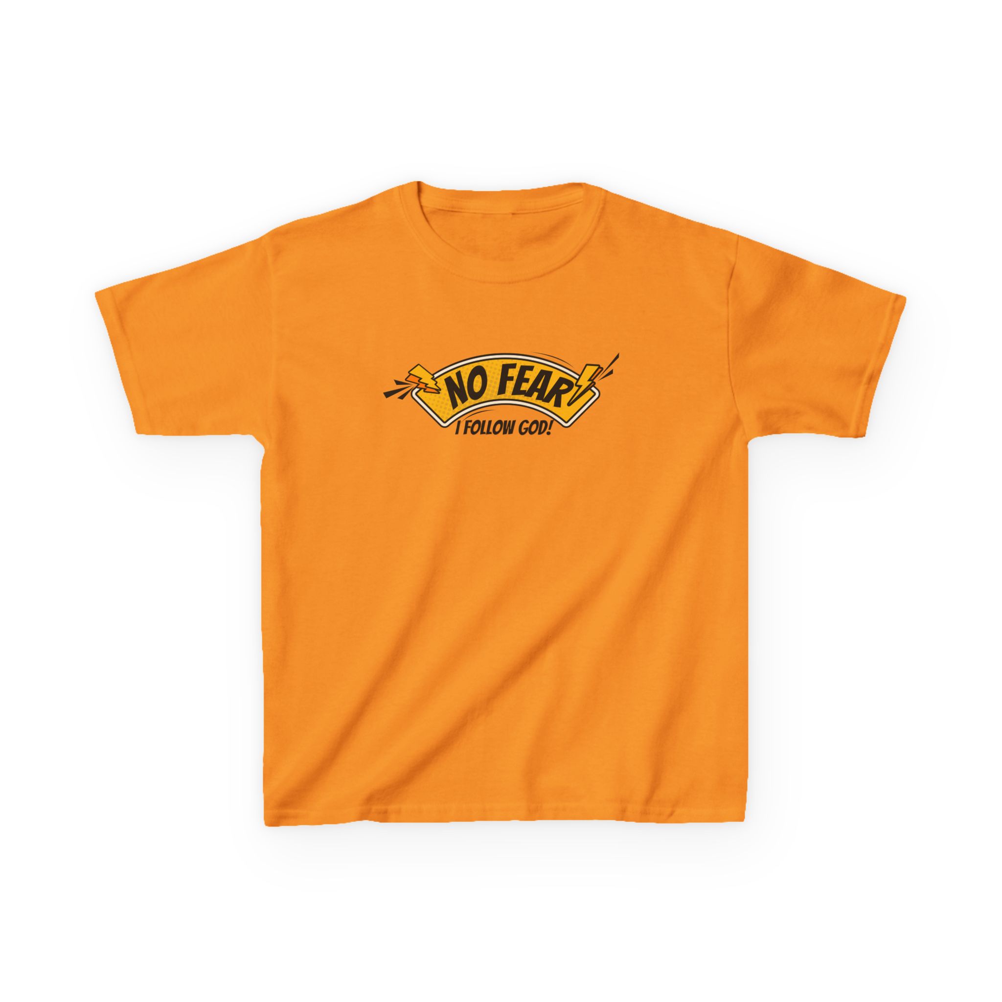 No Fear, I Follow God – Kids Bold Faith Tee | Living Like Heroes - Image 13