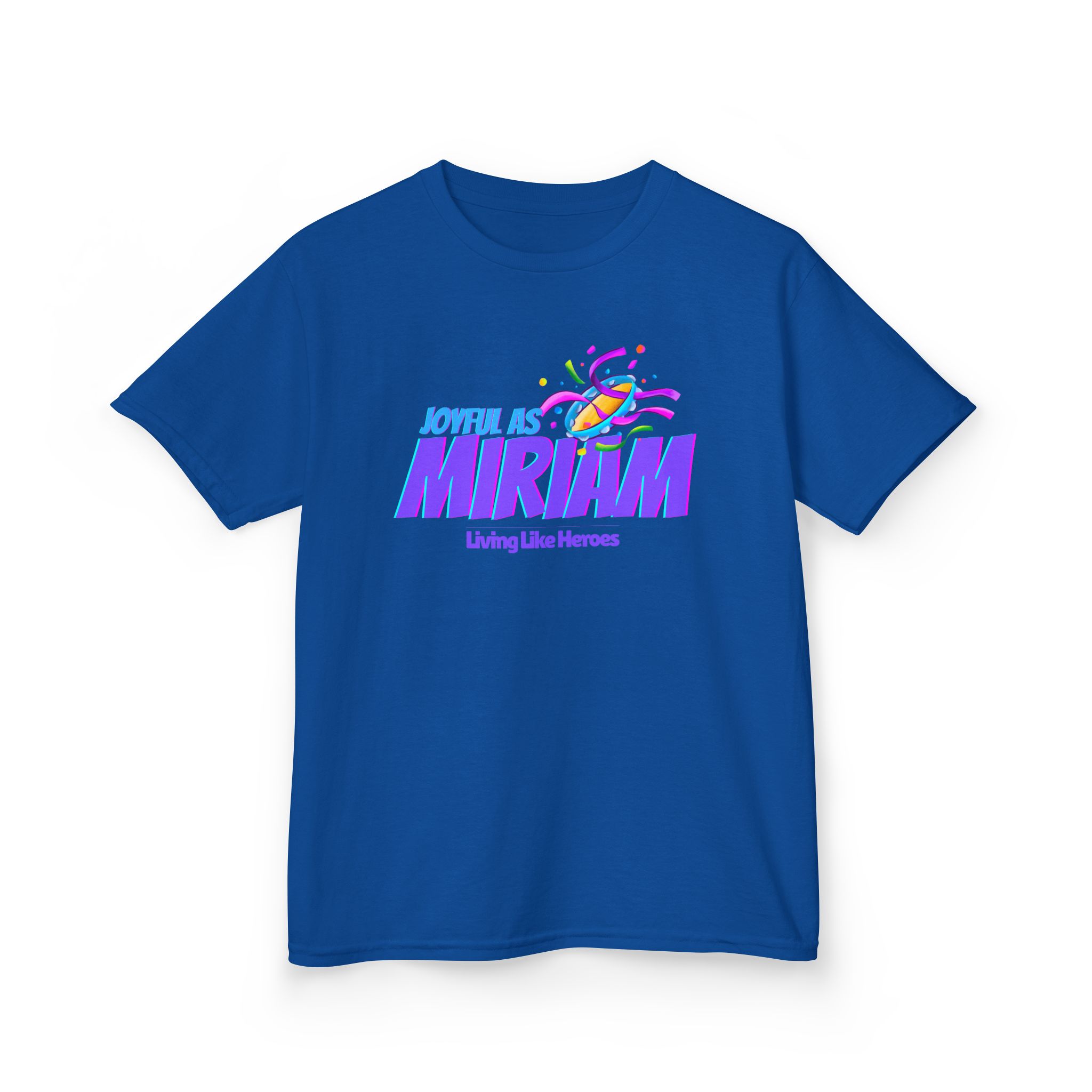 Joyful as Miriam – Kids Worship Tee | Living Like Heroes - Image 39