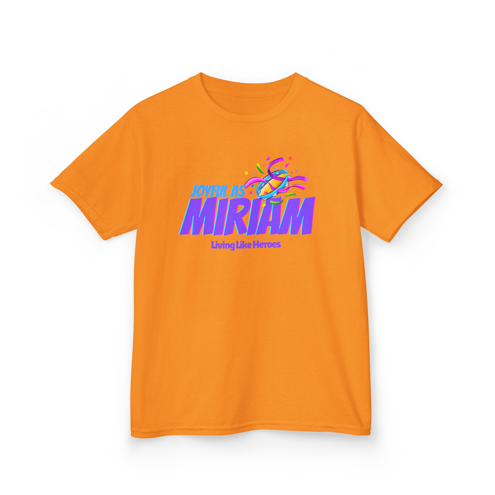 Joyful as Miriam – Kids Worship Tee | Living Like Heroes - Image 19