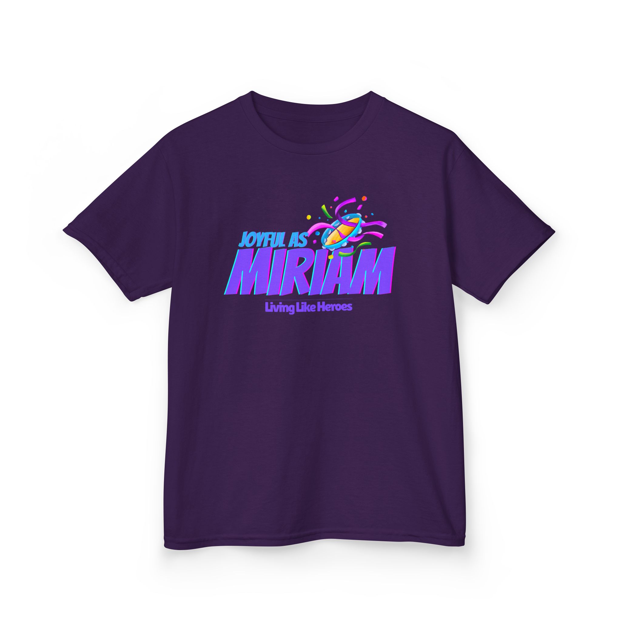 Joyful as Miriam – Kids Worship Tee | Living Like Heroes - Image 51