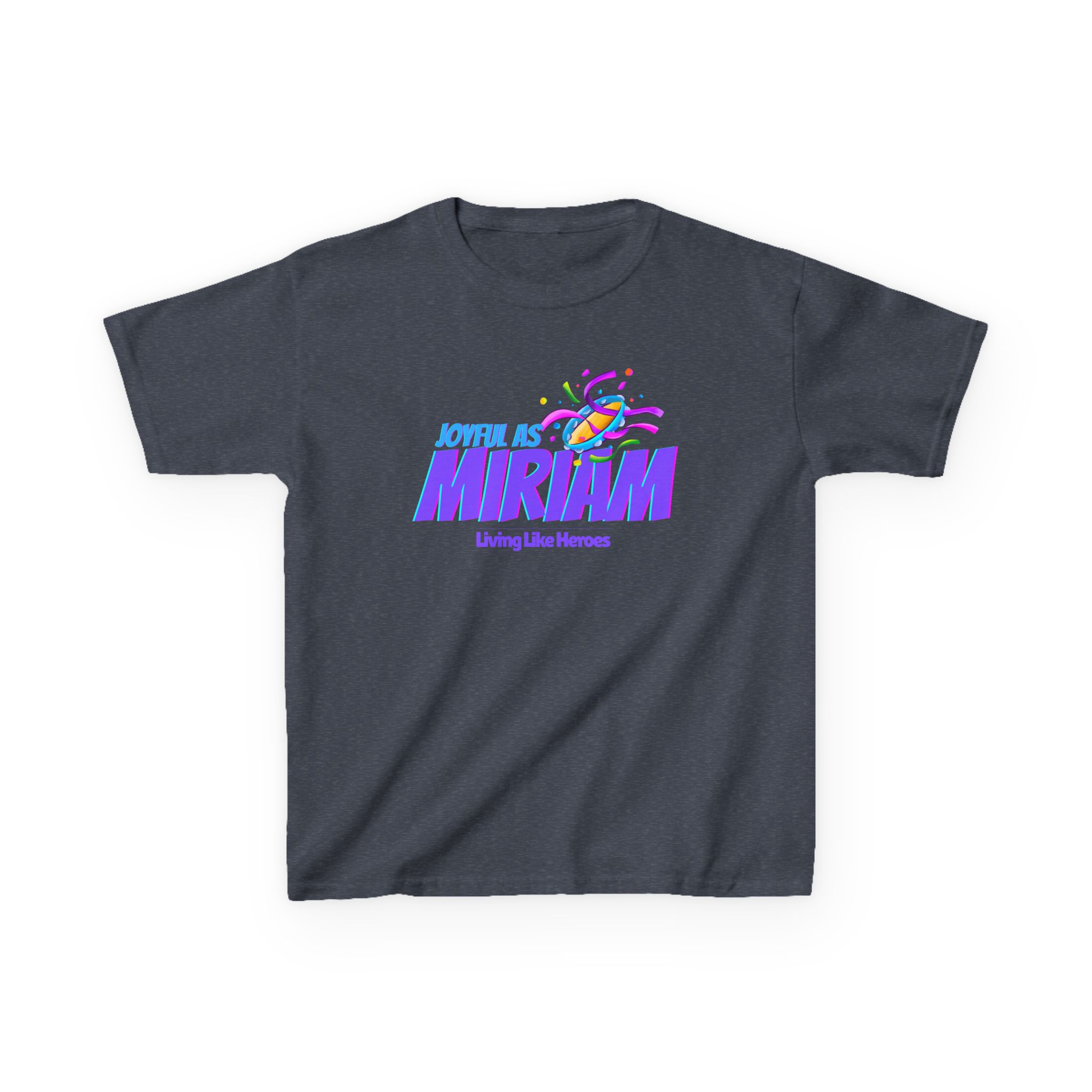 Joyful as Miriam – Kids Worship Tee | Living Like Heroes - Image 45