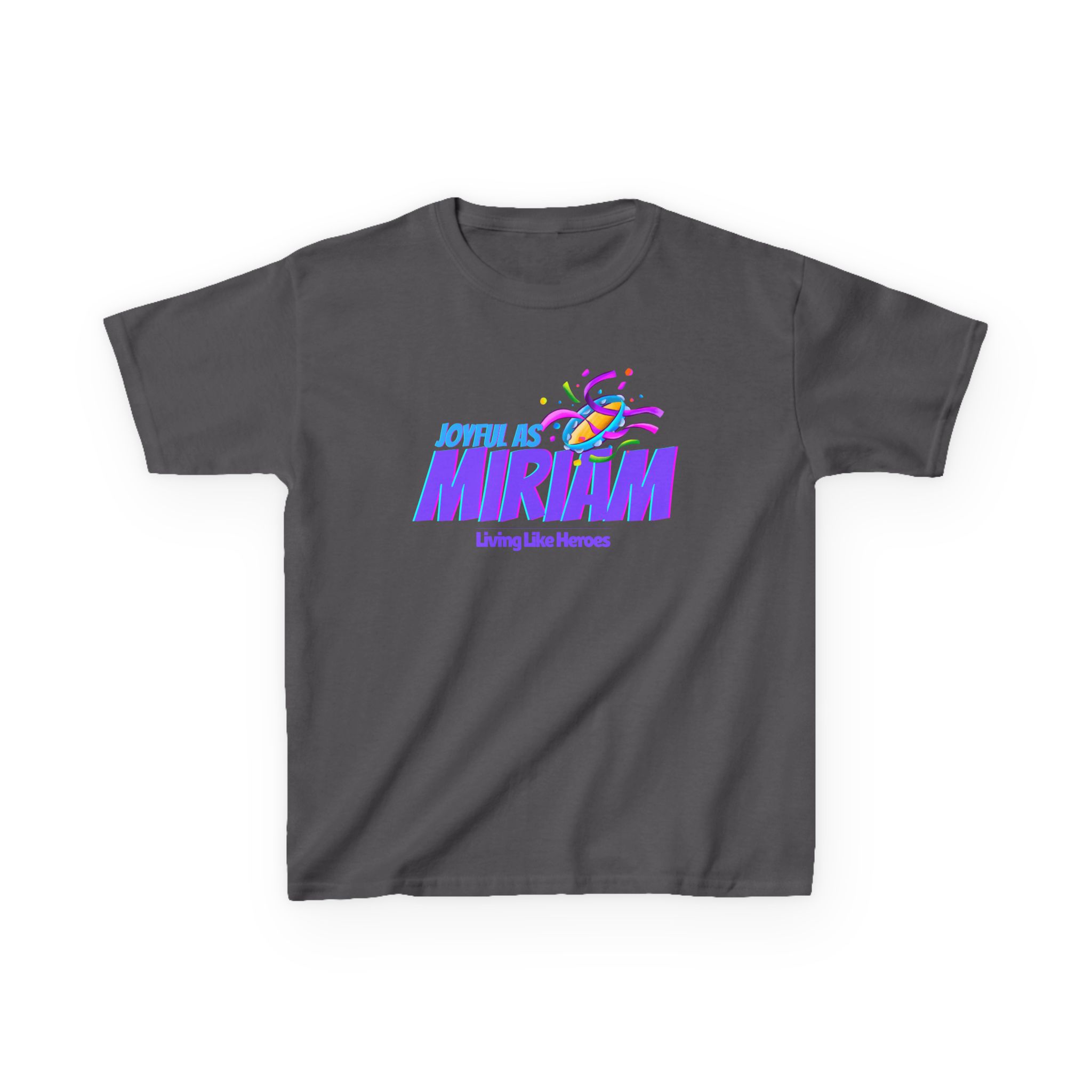 Joyful as Miriam – Kids Worship Tee | Living Like Heroes - Image 33