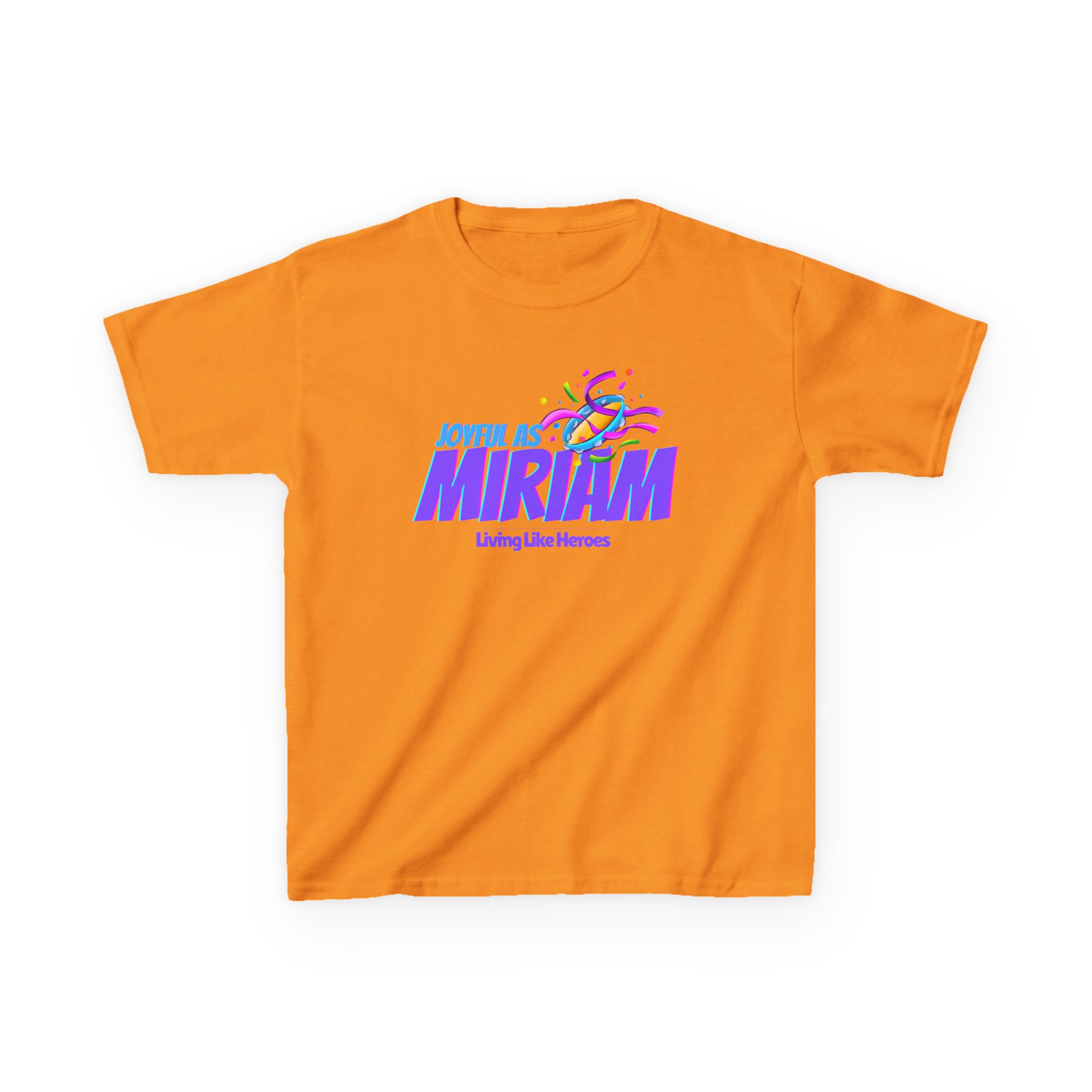 Joyful as Miriam – Kids Worship Tee | Living Like Heroes - Image 17