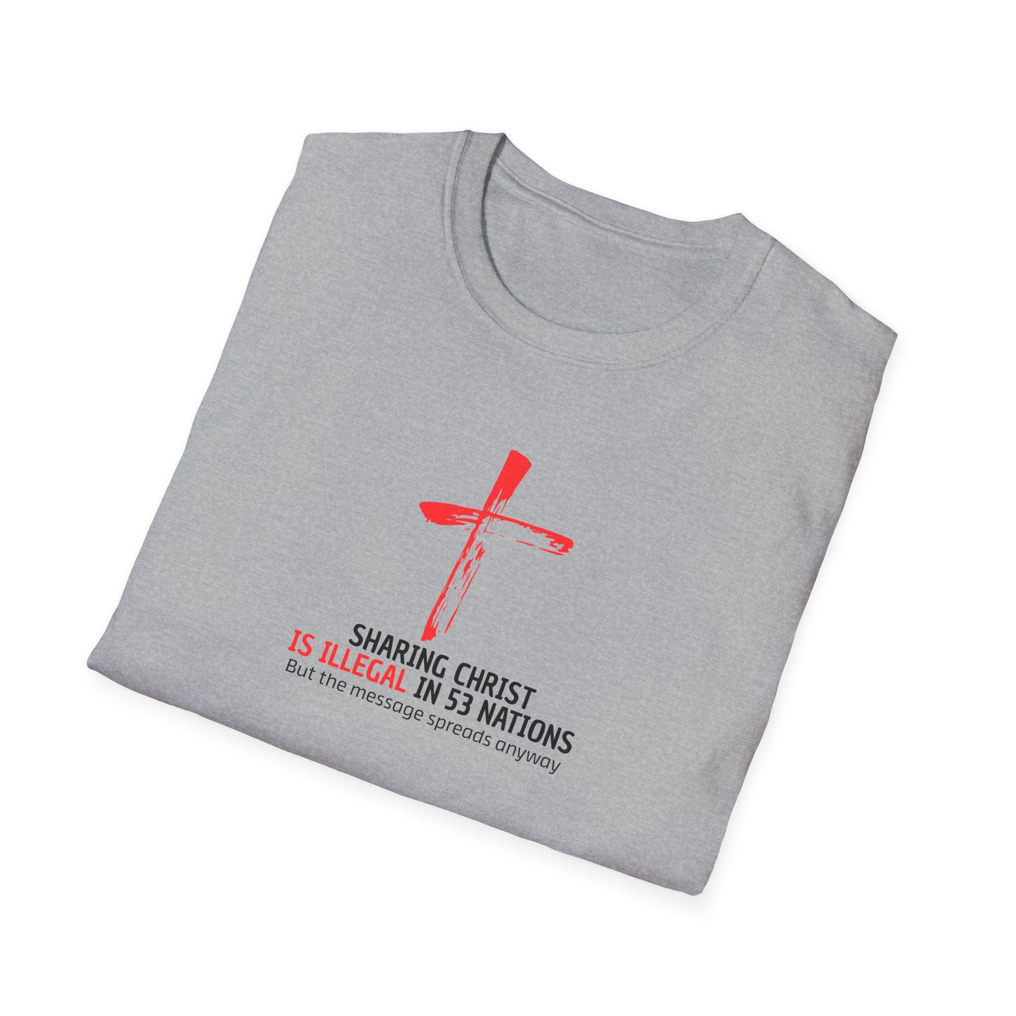 Unisex Christian T-Shirt – The Gospel Spreads in All 53 Restricted Nations - Image 4