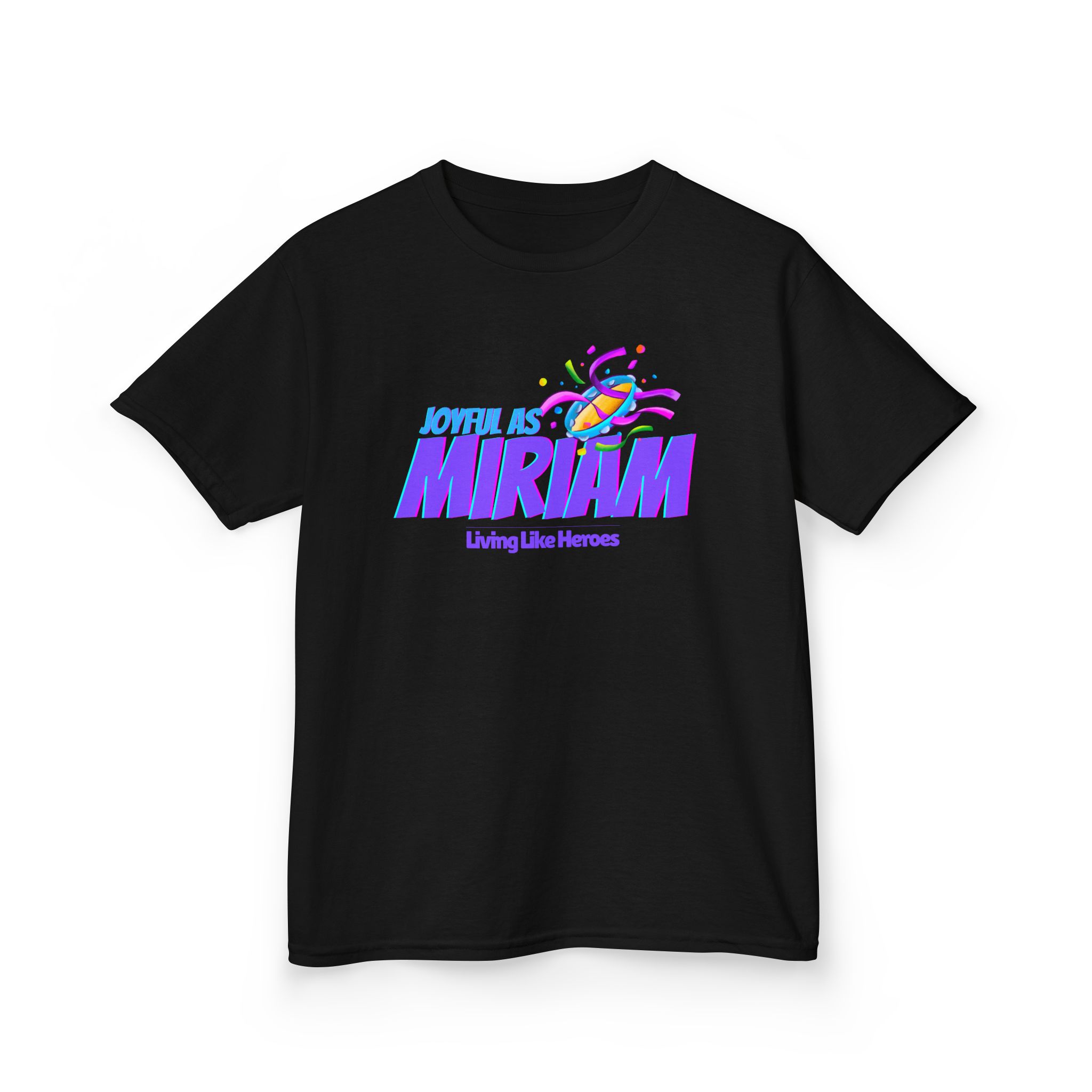 Joyful as Miriam – Kids Worship Tee | Living Like Heroes - Image 11