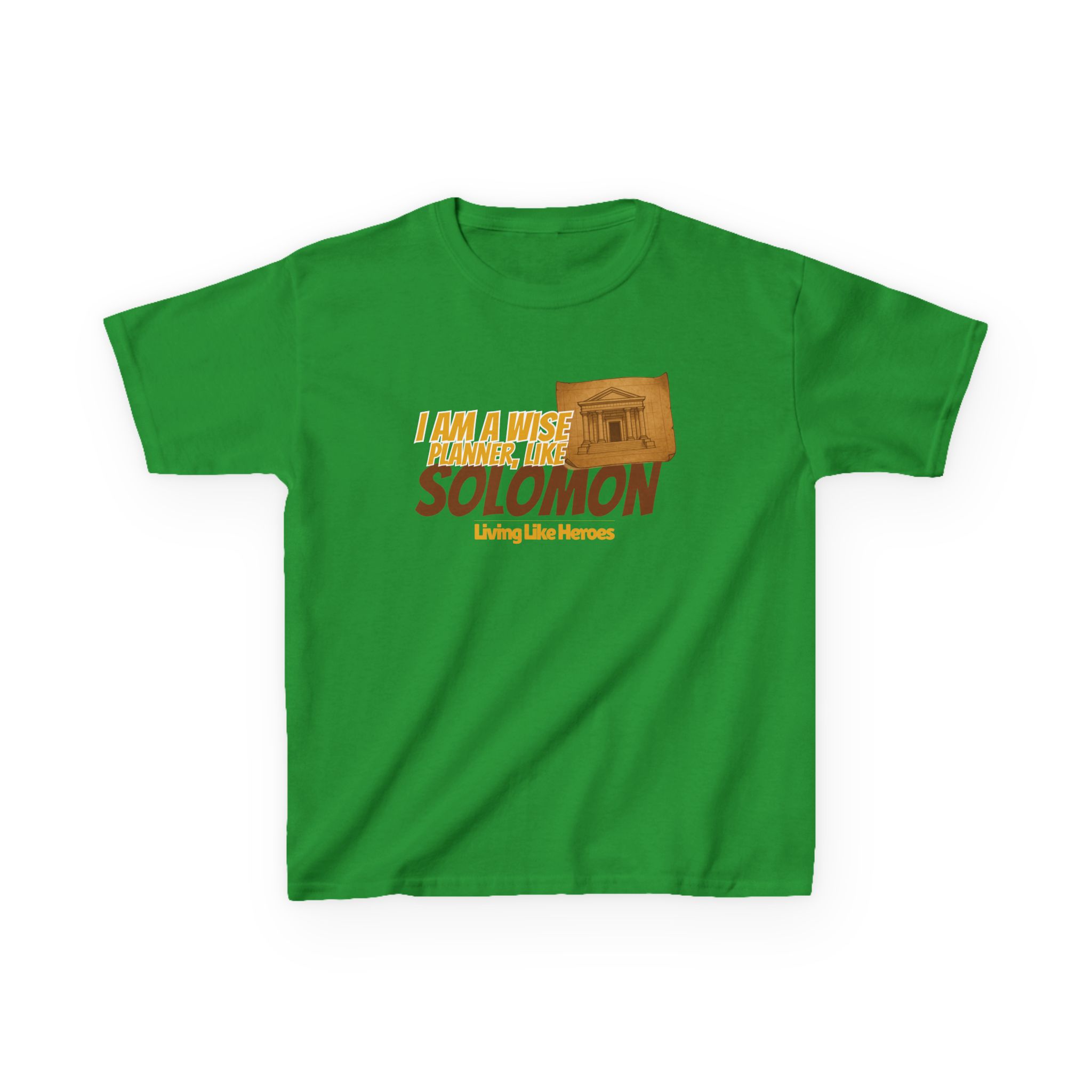 Wise Planner Like Solomon – Kids Bible Tee | Living Like Heroes - Image 21