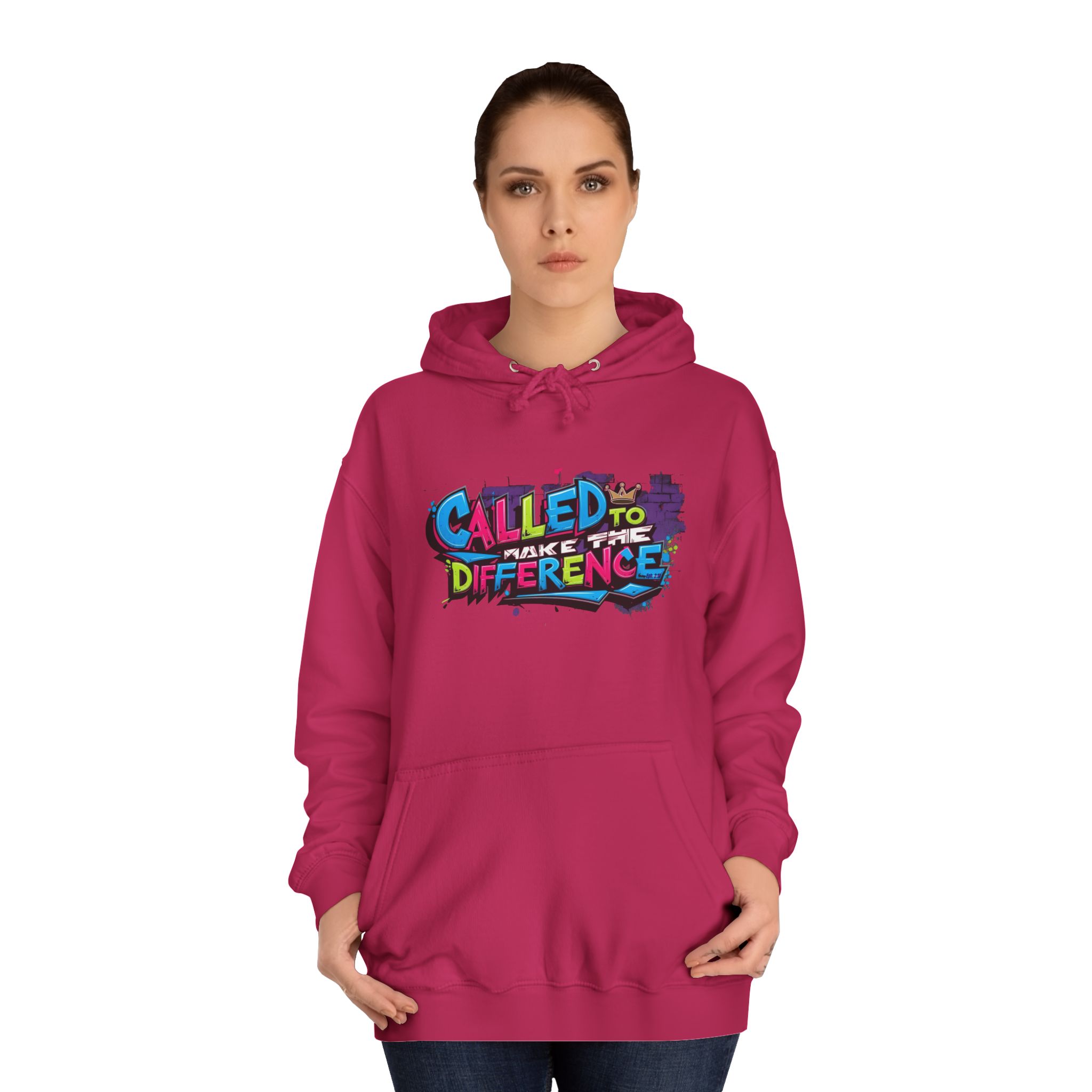 Unisex 'Called to Make a Difference' Hoodie – Bold Graffiti Style, 5 Colors - Image 19