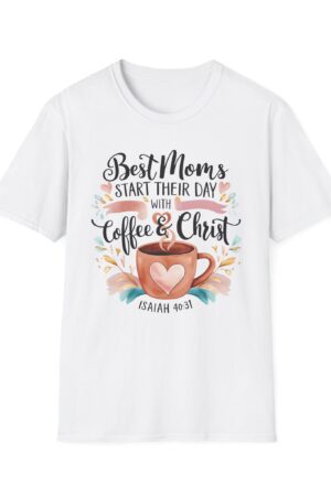 Christian Mom T-Shirt – Coffee & Christ Design, Soft & Stylish (Unisex Fit)