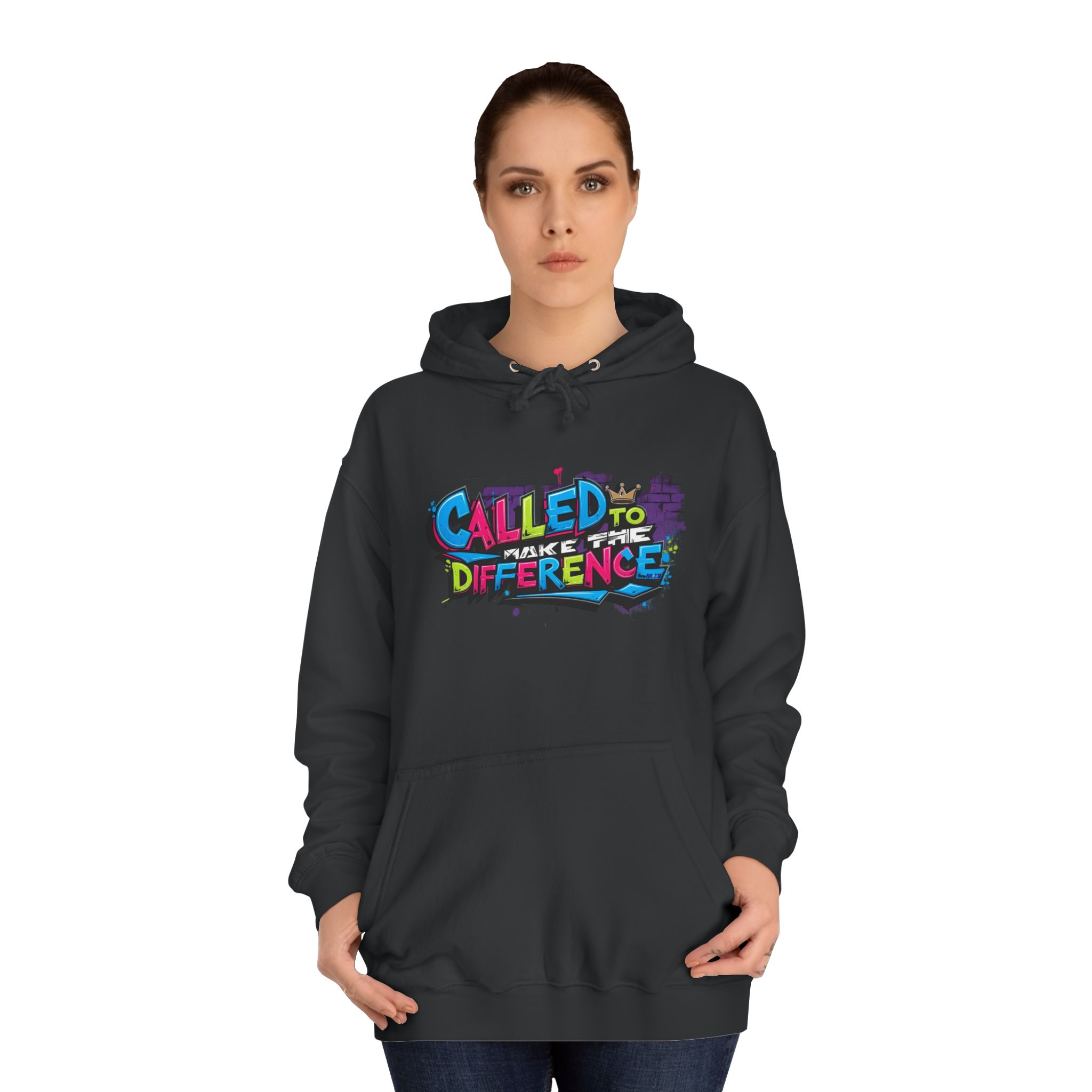 Unisex 'Called to Make a Difference' Hoodie – Bold Graffiti Style, 5 Colors - Image 12