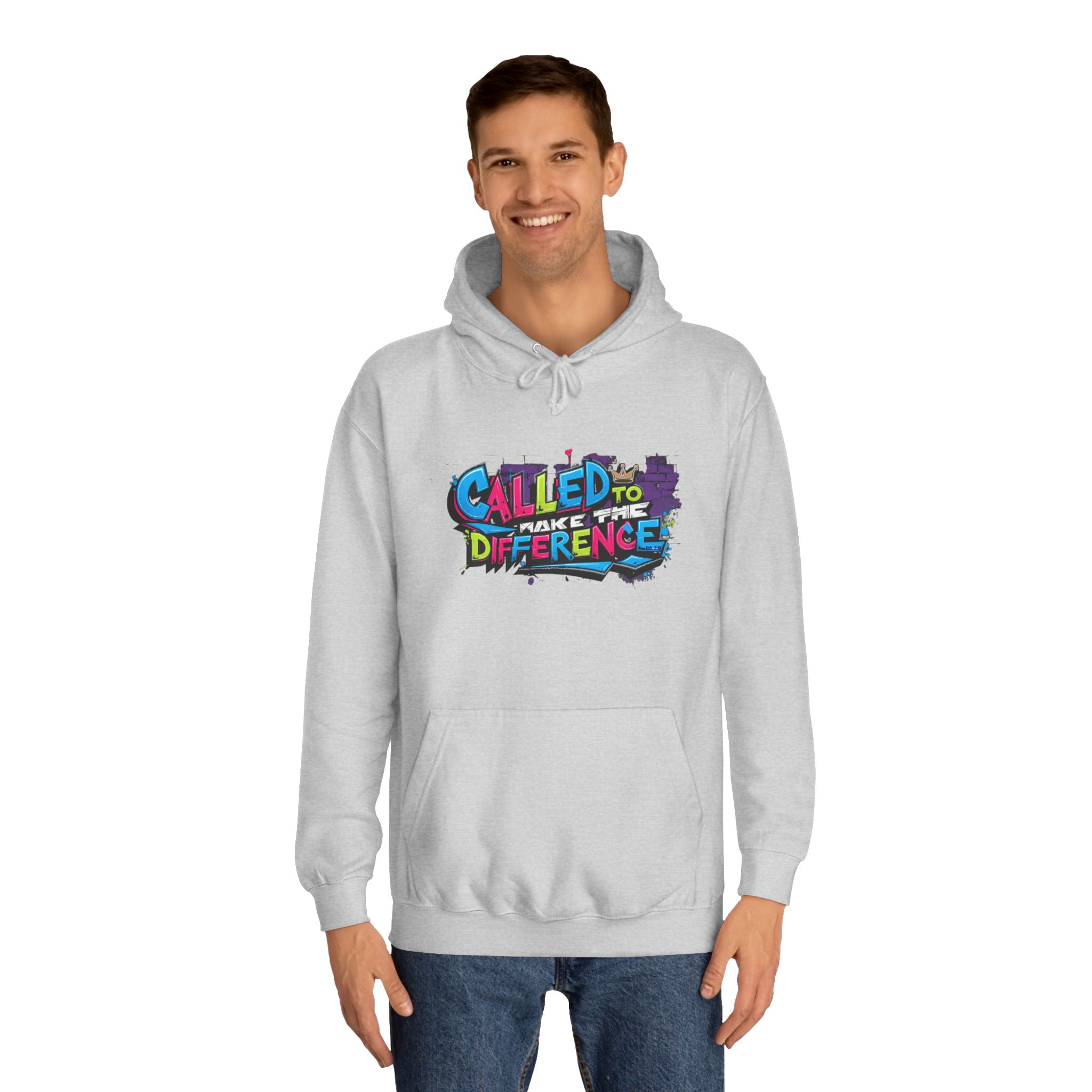 Unisex 'Called to Make a Difference' Hoodie – Bold Graffiti Style, 5 Colors - Image 3