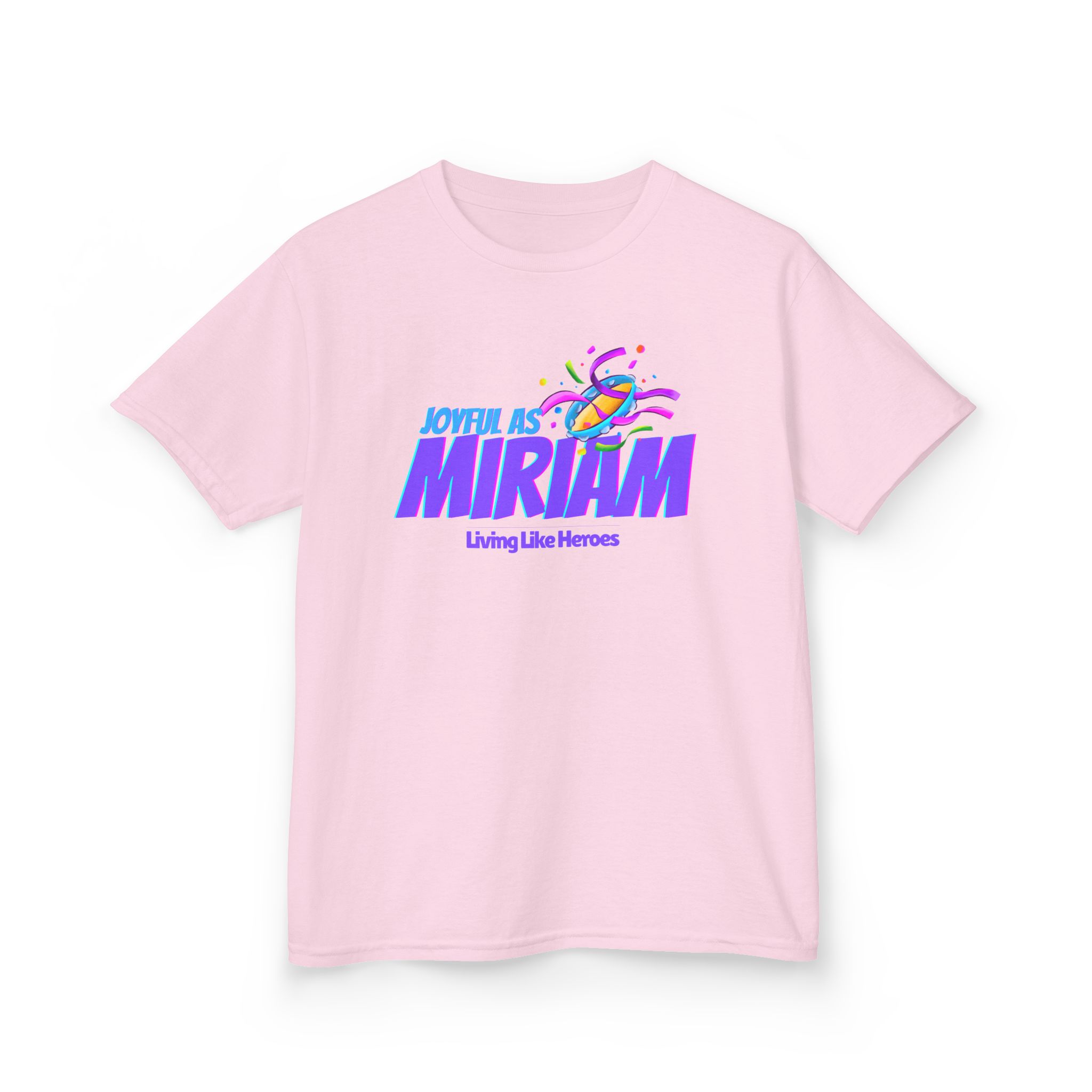 Joyful as Miriam – Kids Worship Tee | Living Like Heroes - Image 55