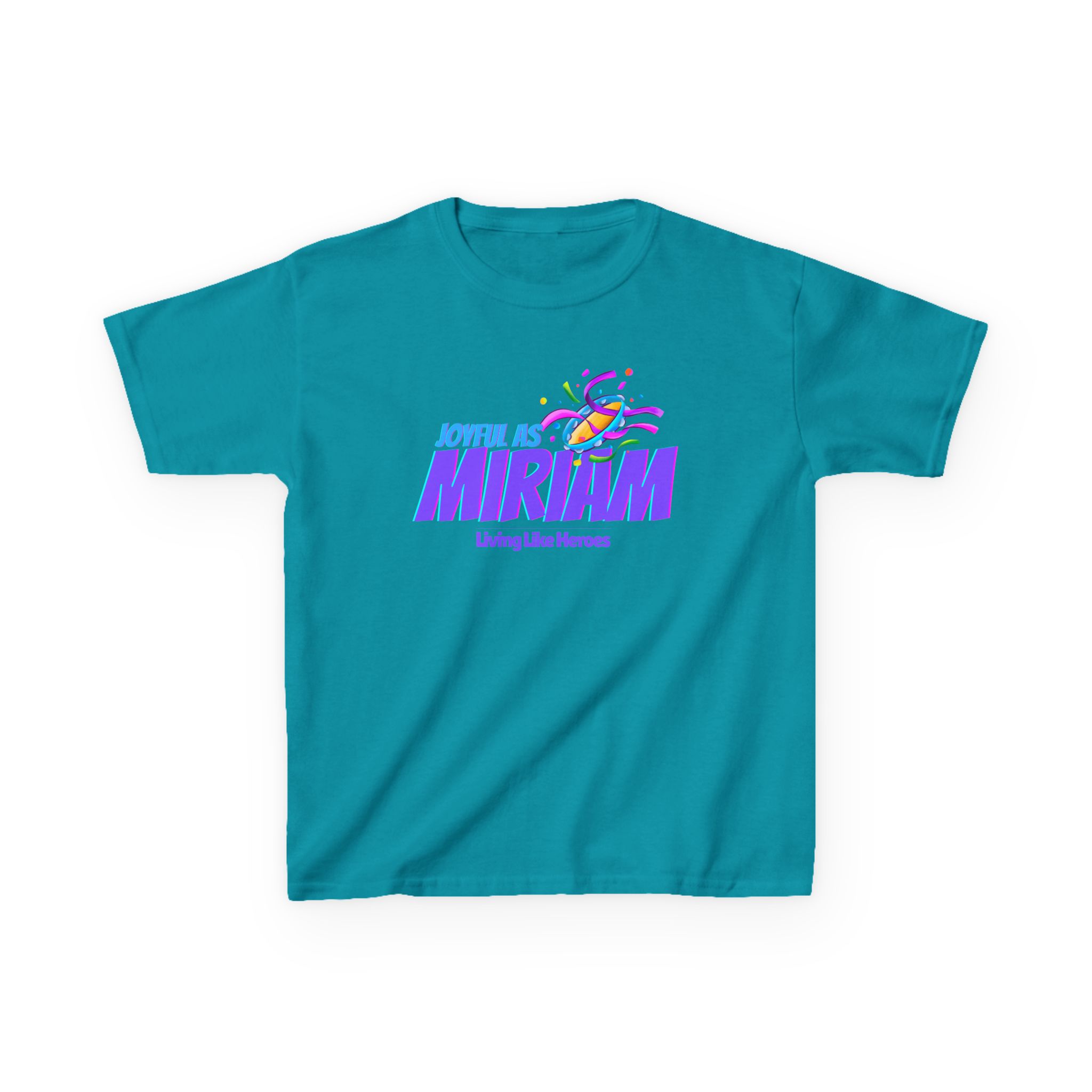 Joyful as Miriam – Kids Worship Tee | Living Like Heroes - Image 25
