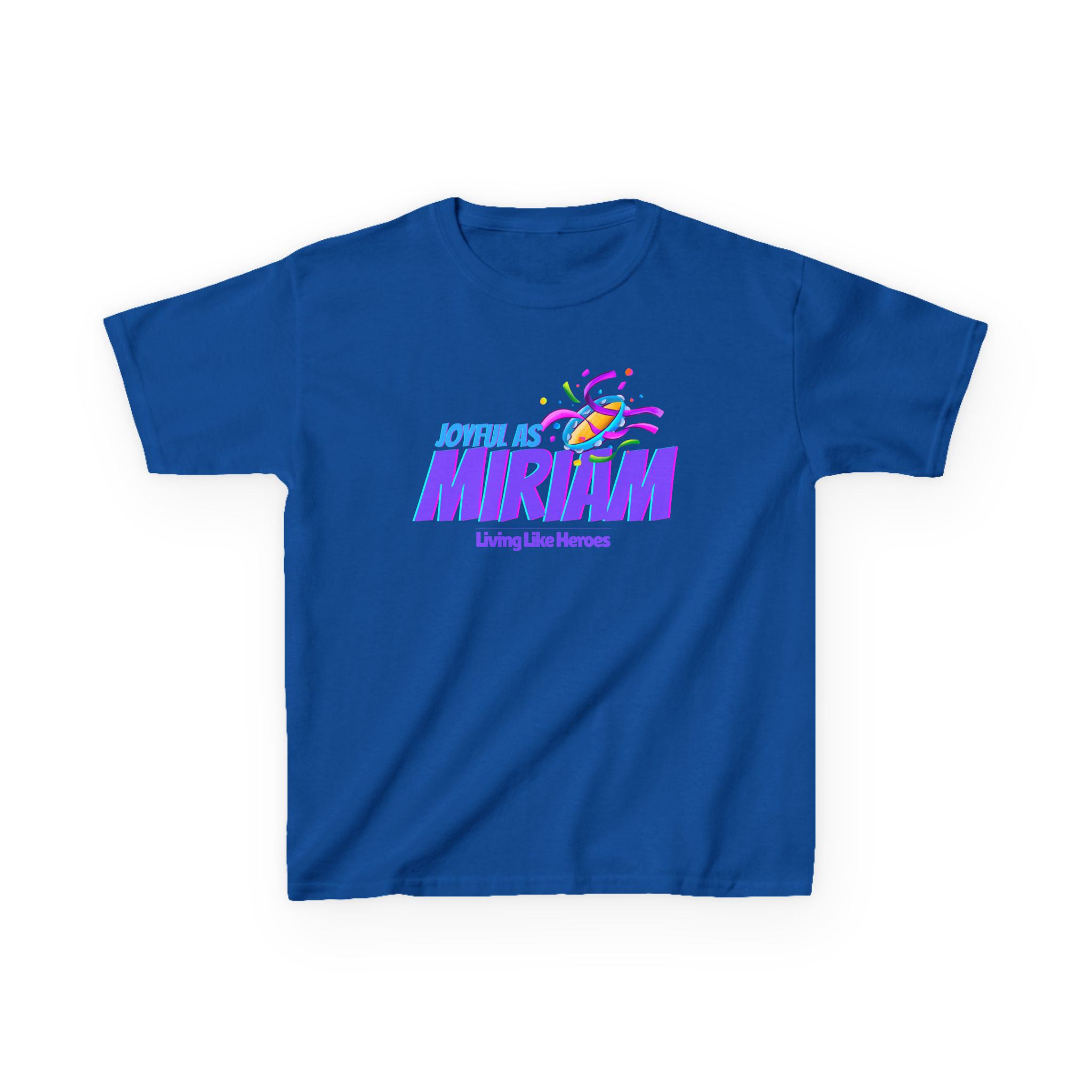 Joyful as Miriam – Kids Worship Tee | Living Like Heroes - Image 37