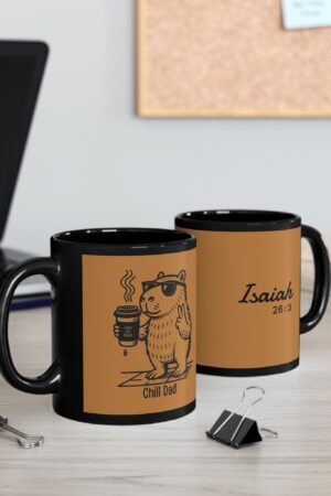 Chill Dad Christian Mug – Isaiah 26:3 Funny Faith Gift for Fathers