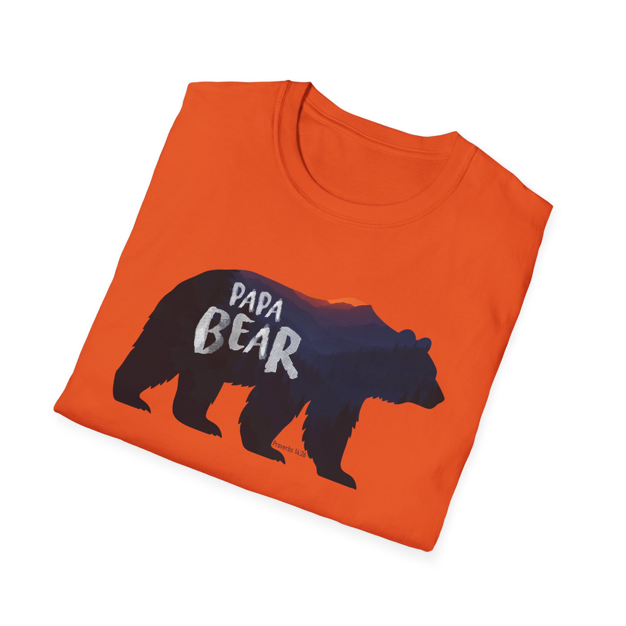 Papa Bear Mountain Tee – Strong Christian Dad Shirt for Father’s Day - Image 16