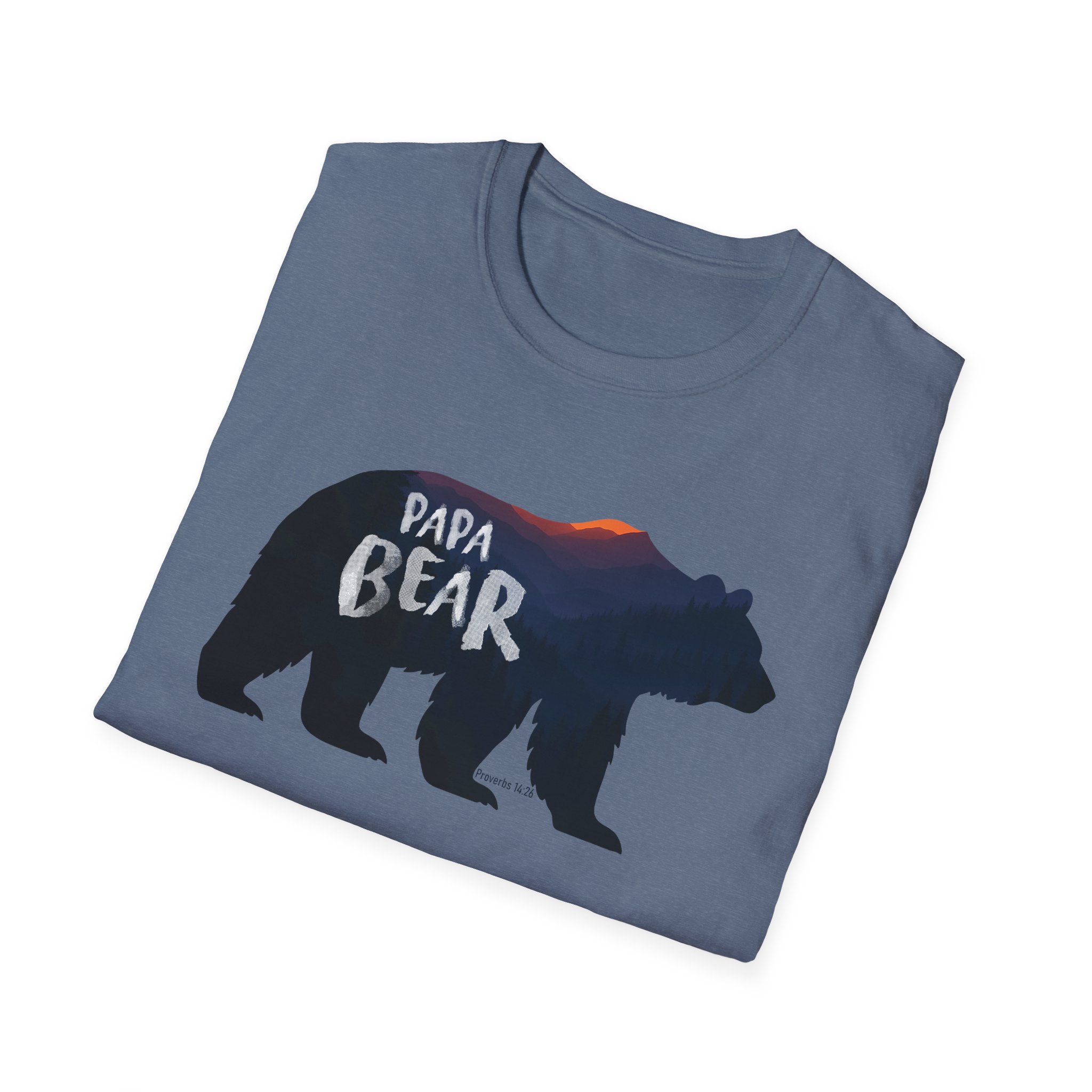 Papa Bear Mountain Tee – Strong Christian Dad Shirt for Father’s Day - Image 40