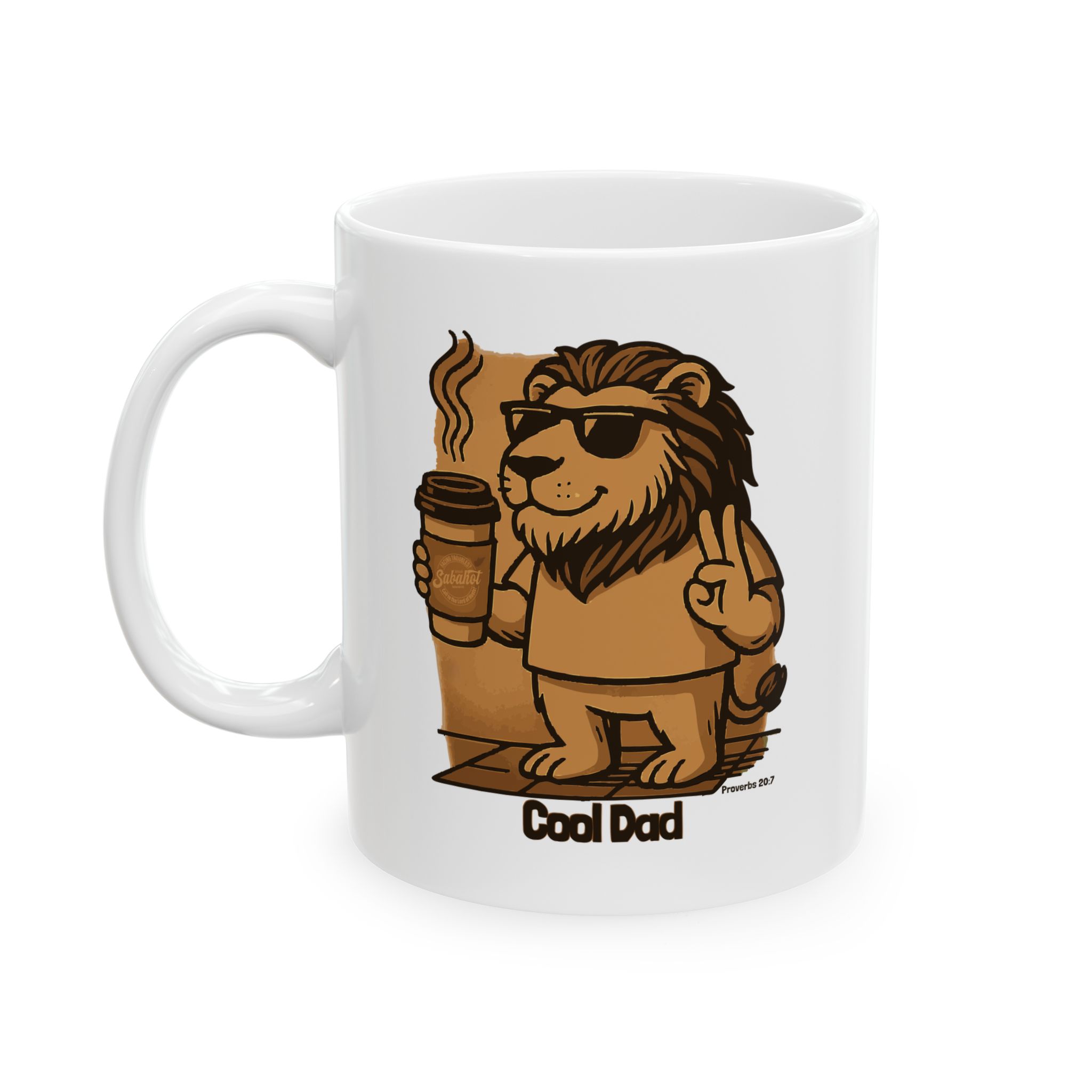 Cool Dad Christian Mug – Proverbs 20:7 Funny Gift for Faith-Filled Fathers - Image 4