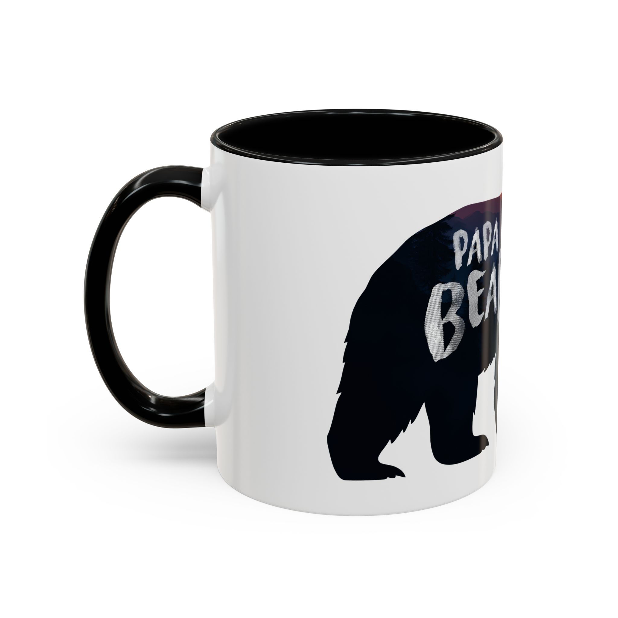 Papa Bear Accent Mug – Christian Mountain Dad Gift w/ Proverbs 14:26 - Image 7