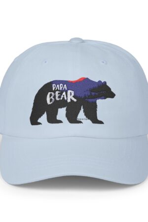 Papa Bear Dad Hat – Christian Embroidered Cap with Proverbs 14:26