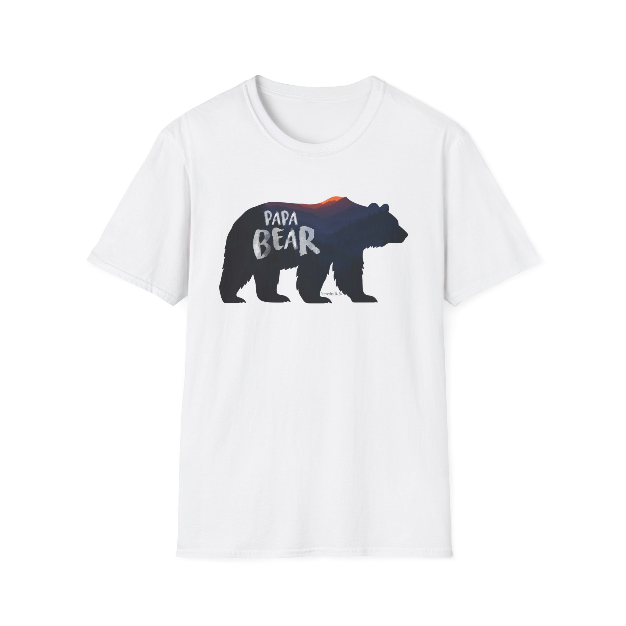 Papa Bear Mountain Tee – Strong Christian Dad Shirt for Father’s Day - Image 5