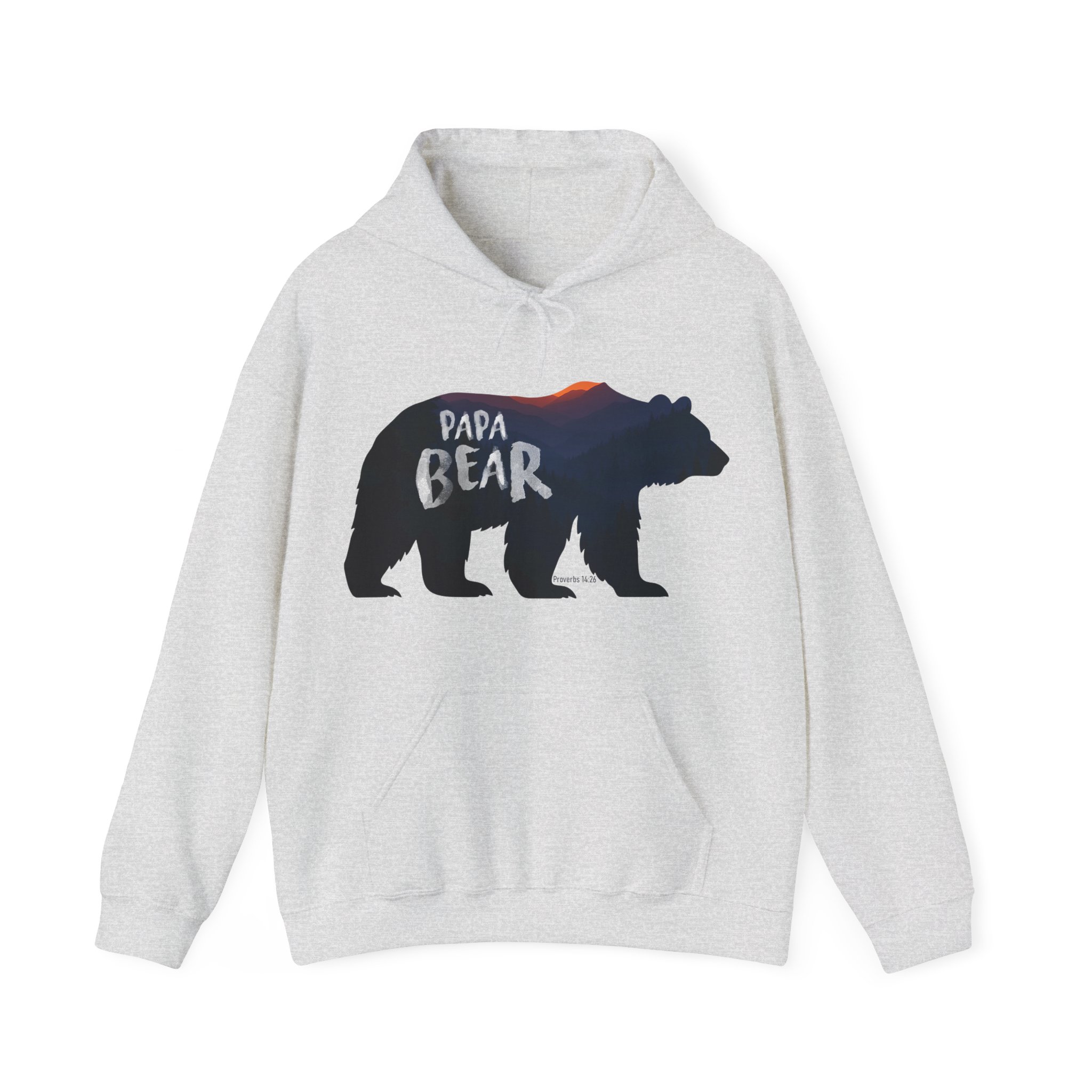 Papa Bear Christian Hoodie – Faith-Inspired Gift for Strong, Loving Dads