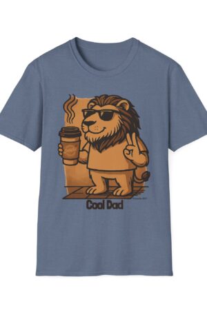 Cool Dad Christian Lion T-Shirt – Proverbs 20:7 Faith Tee for Fathers