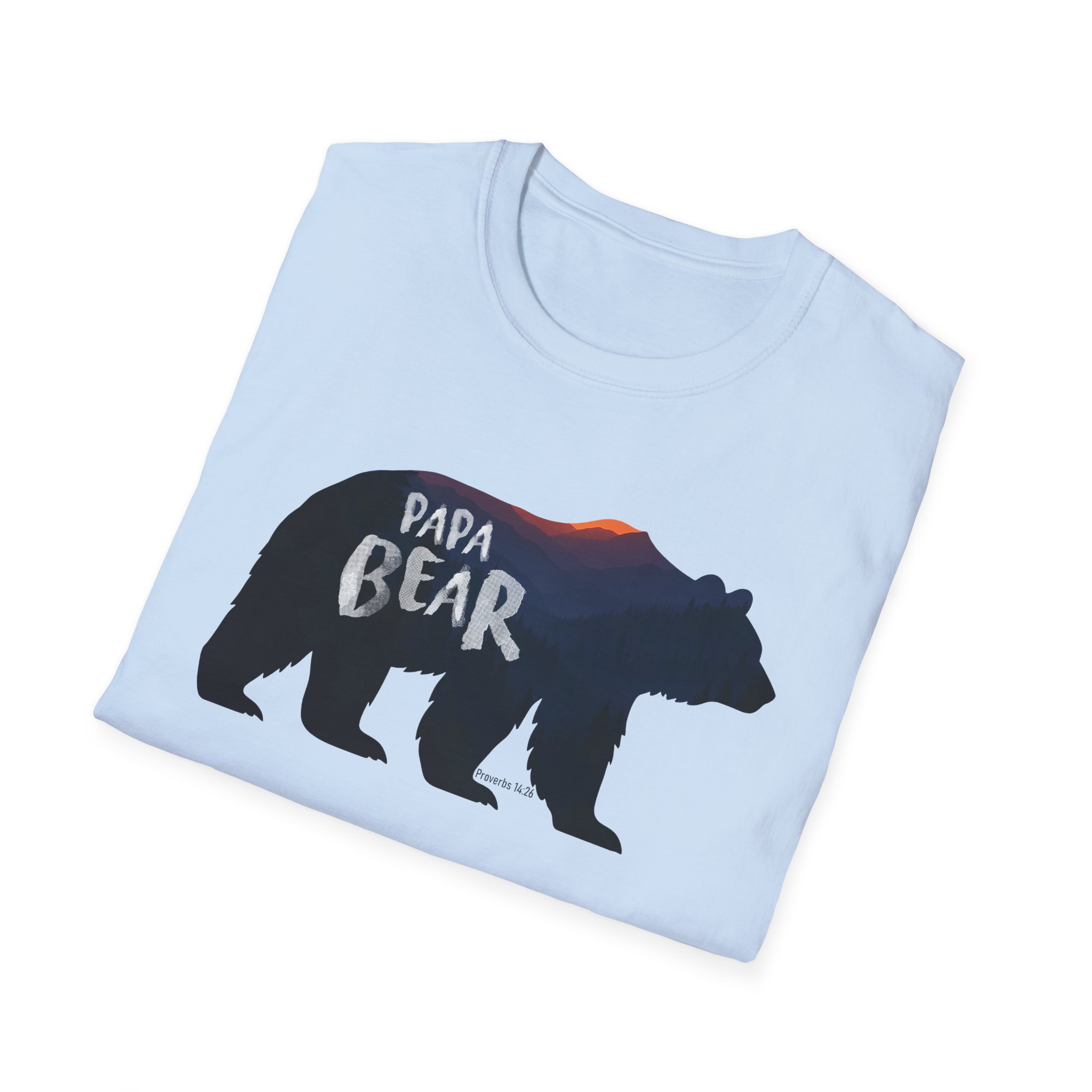 Papa Bear Mountain Tee – Strong Christian Dad Shirt for Father’s Day - Image 32