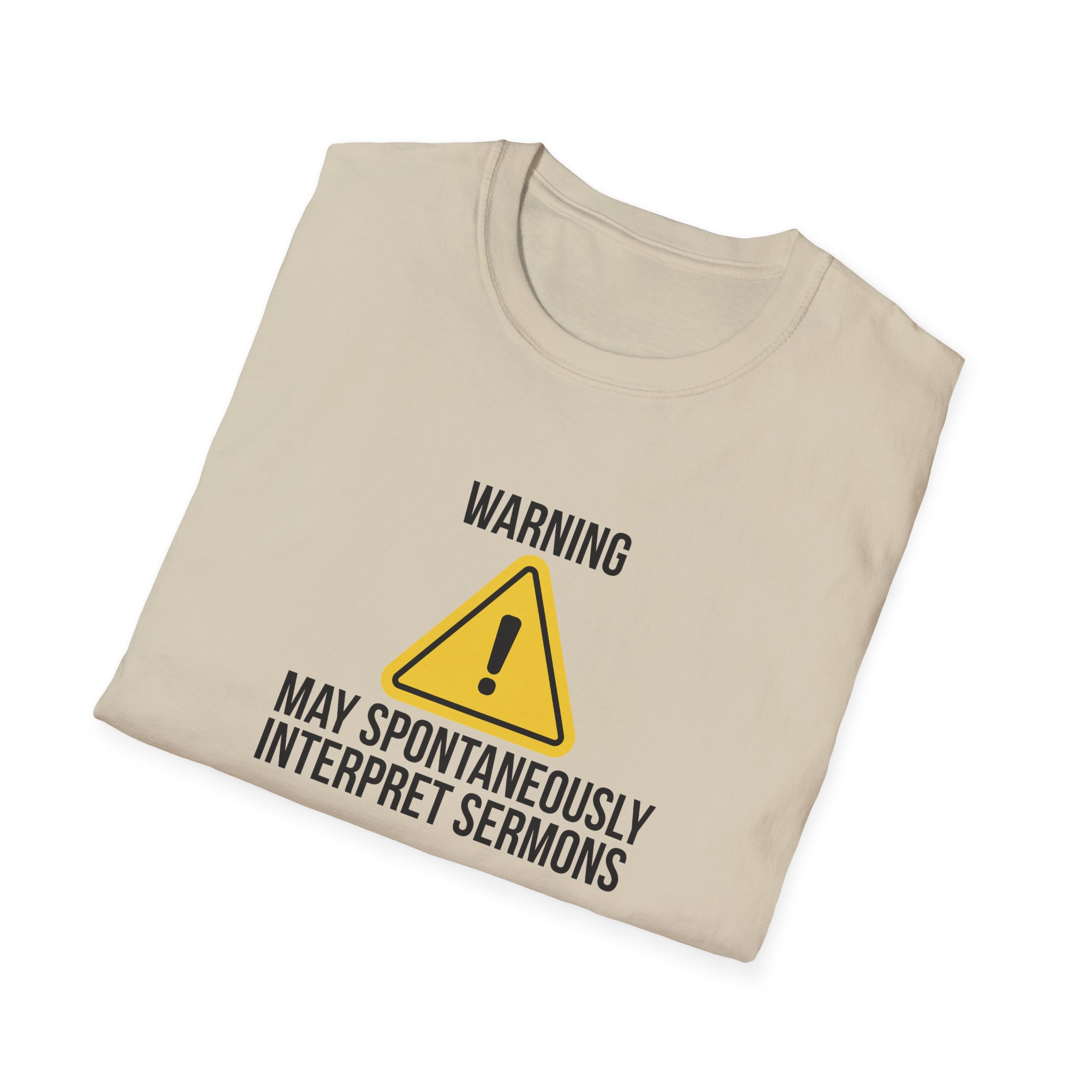 Warning Interpreter T-Shirt – May Spontaneously Interpret Sermons Tee - Image 8