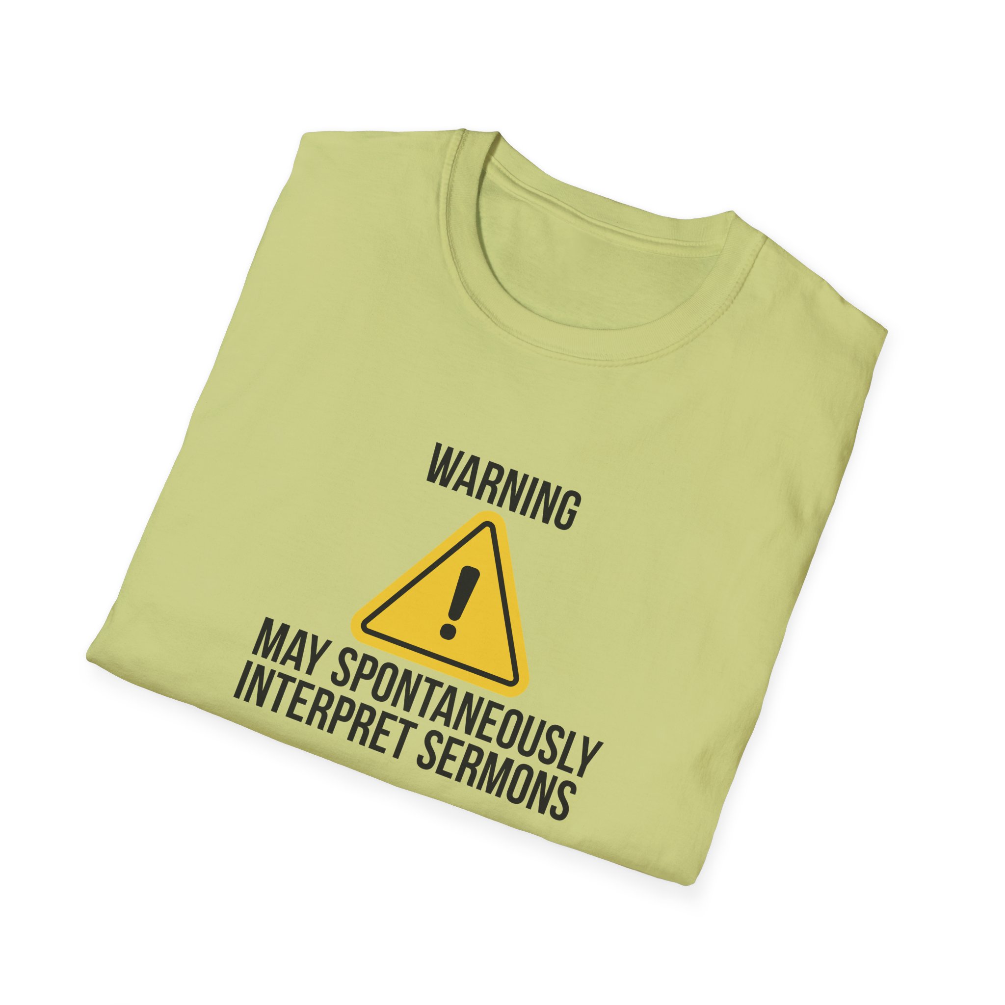 Warning Interpreter T-Shirt – May Spontaneously Interpret Sermons Tee - Image 12
