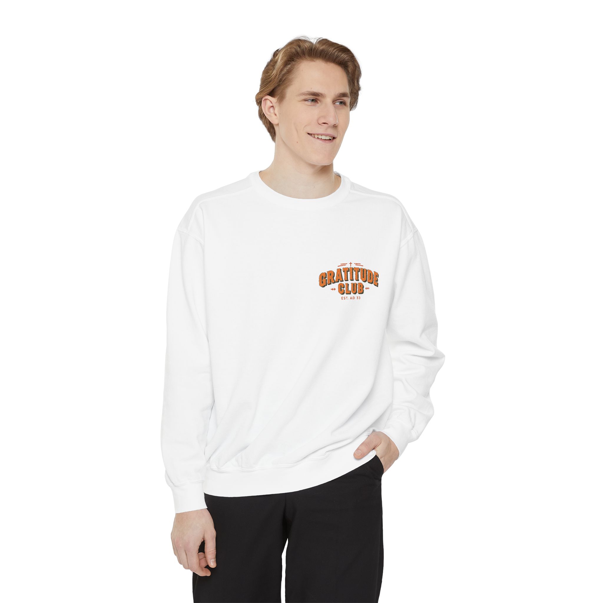 Gratitude Club Christian Sweatshirt – Faith-Inspired Fall Comfort - Image 2