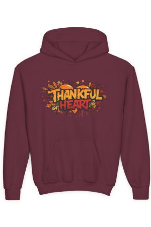 Thankful Heart – Youth Christian Hoodie