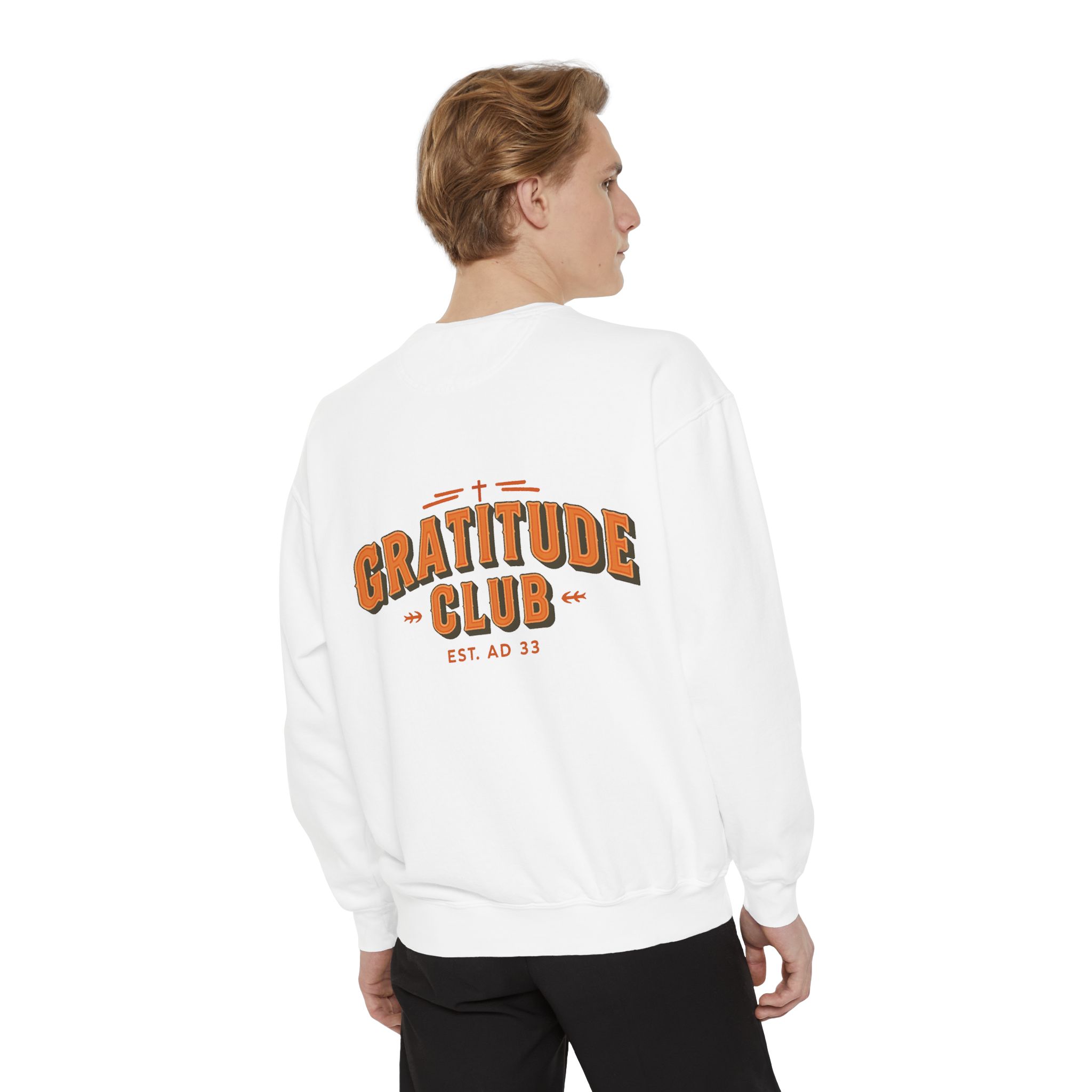 Gratitude Club Christian Sweatshirt – Faith-Inspired Fall Comfort - Image 3