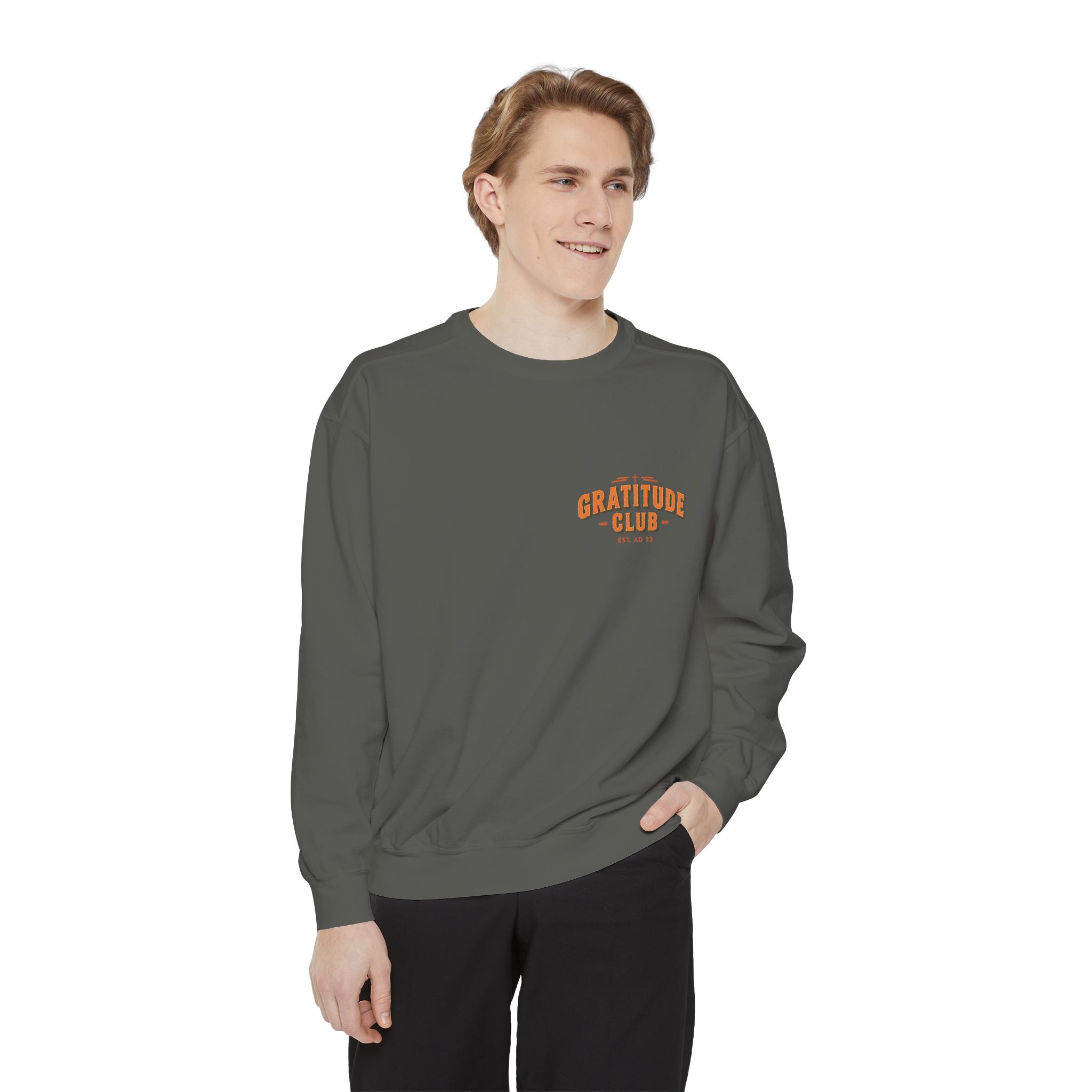 Gratitude Club Christian Sweatshirt – Faith-Inspired Fall Comfort - Image 8