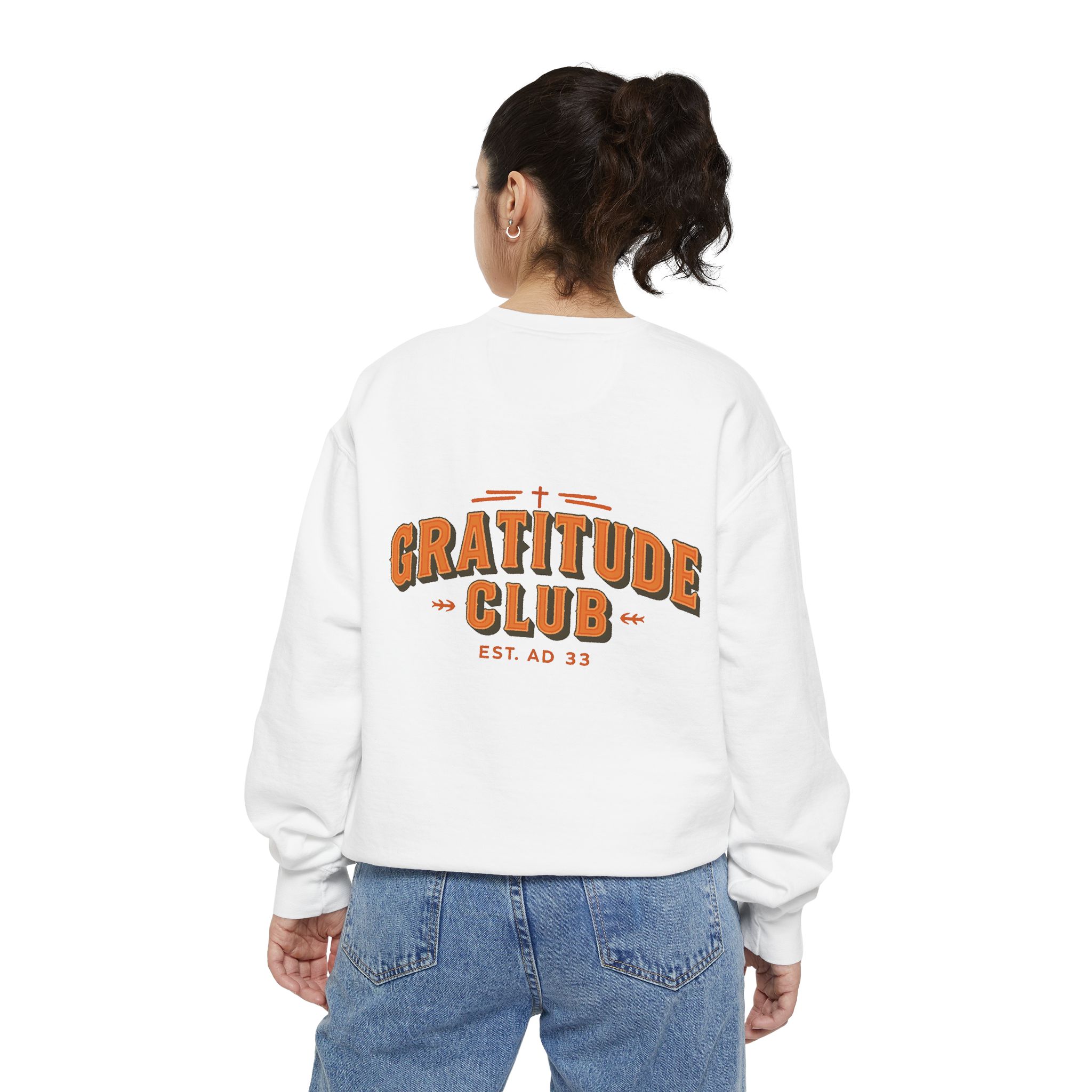 Gratitude Club Christian Sweatshirt – Faith-Inspired Fall Comfort - Image 5