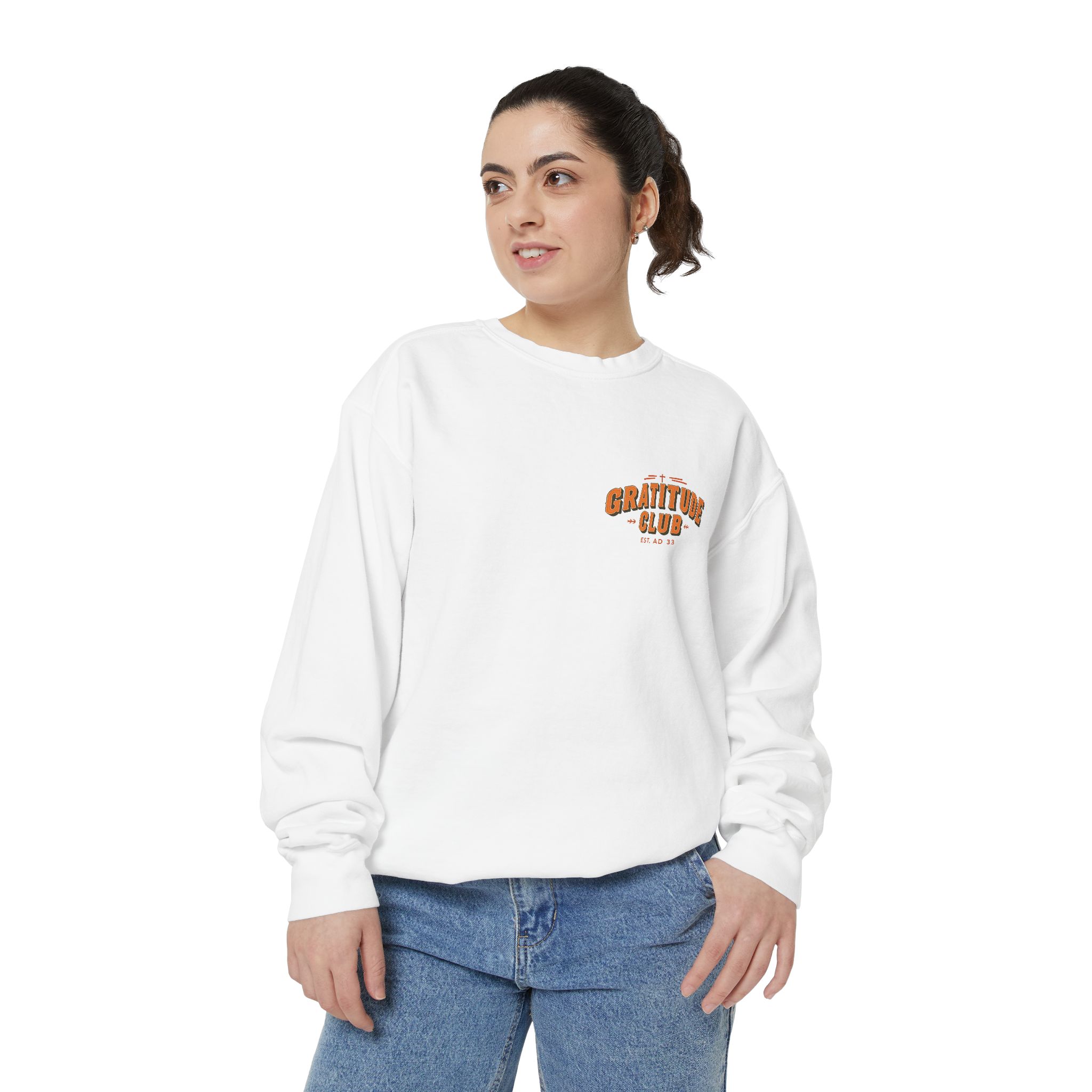 Gratitude Club Christian Sweatshirt – Faith-Inspired Fall Comfort - Image 4
