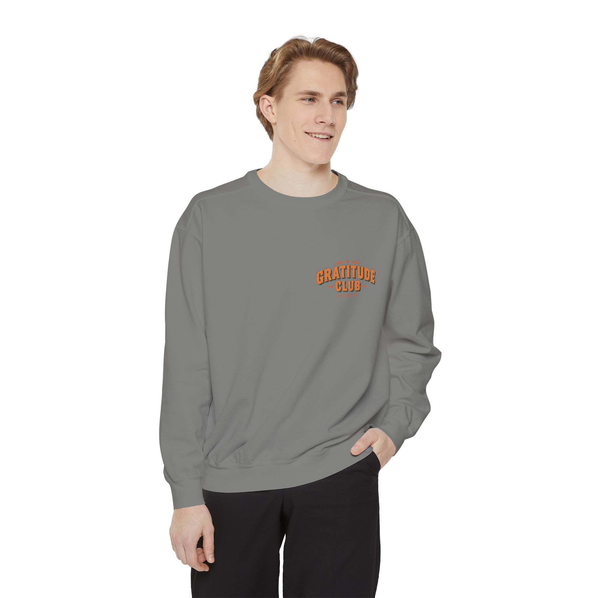 Gratitude Club Christian Sweatshirt – Faith-Inspired Fall Comfort - Image 12